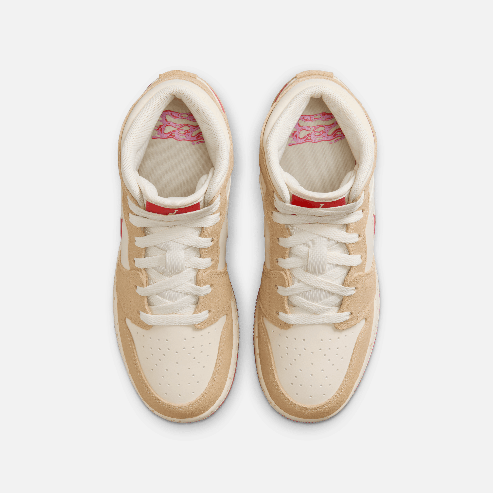 Air Jordan Big Kids' 1 Mid SE Peanut Butter & Jelly (GS)