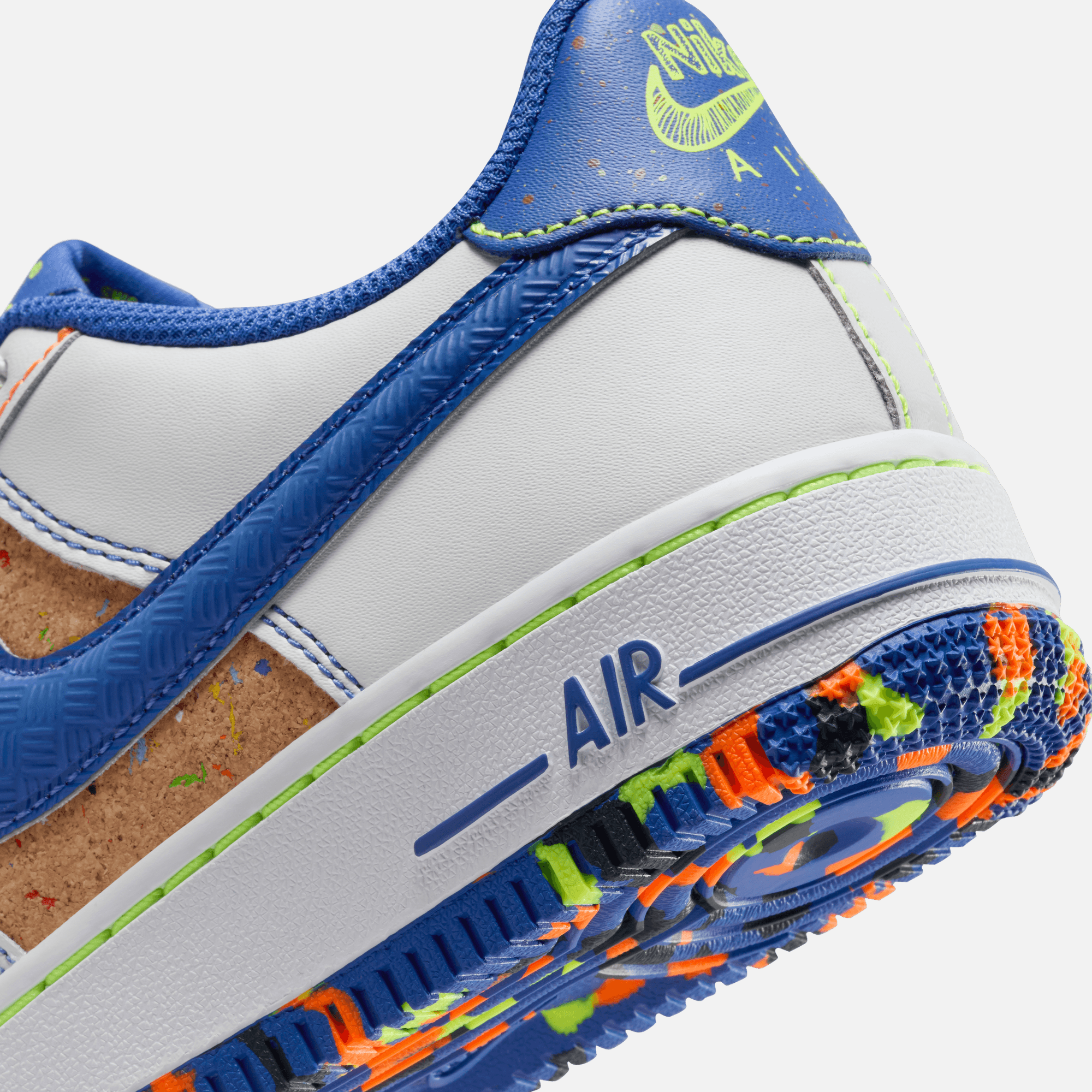 Nike Big Kids' Air Force 1 Low Playground Paint Pack (GS)