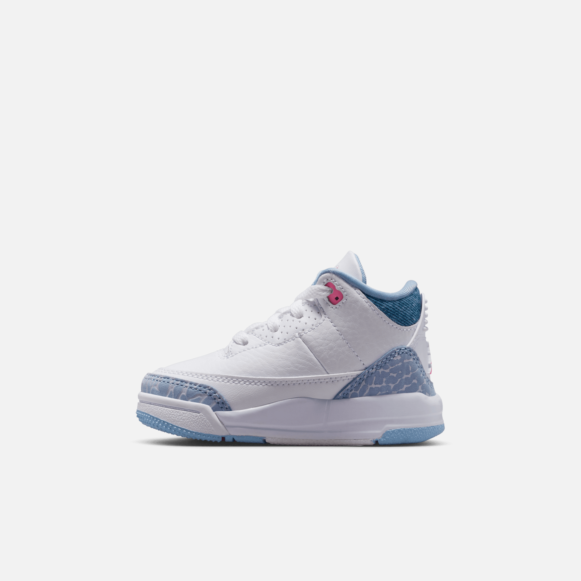 Air Jordan Kids' 3 Retro White Cobalt Bliss (TD)