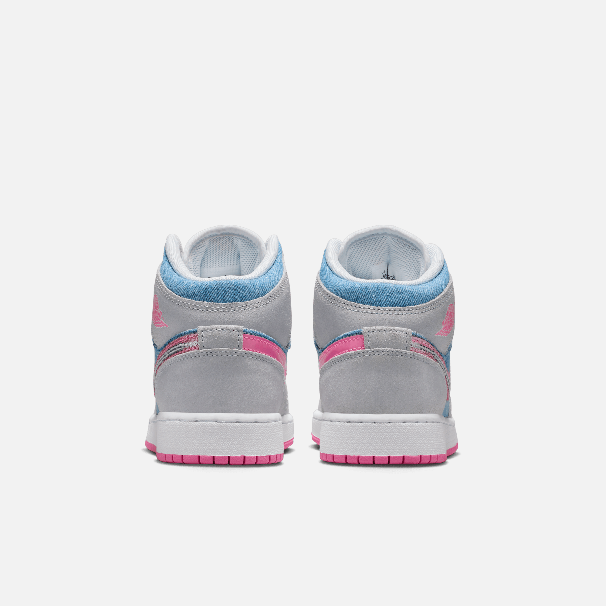 Air Jordan Big Kids' 1 Mid Denim Sequin (GS)