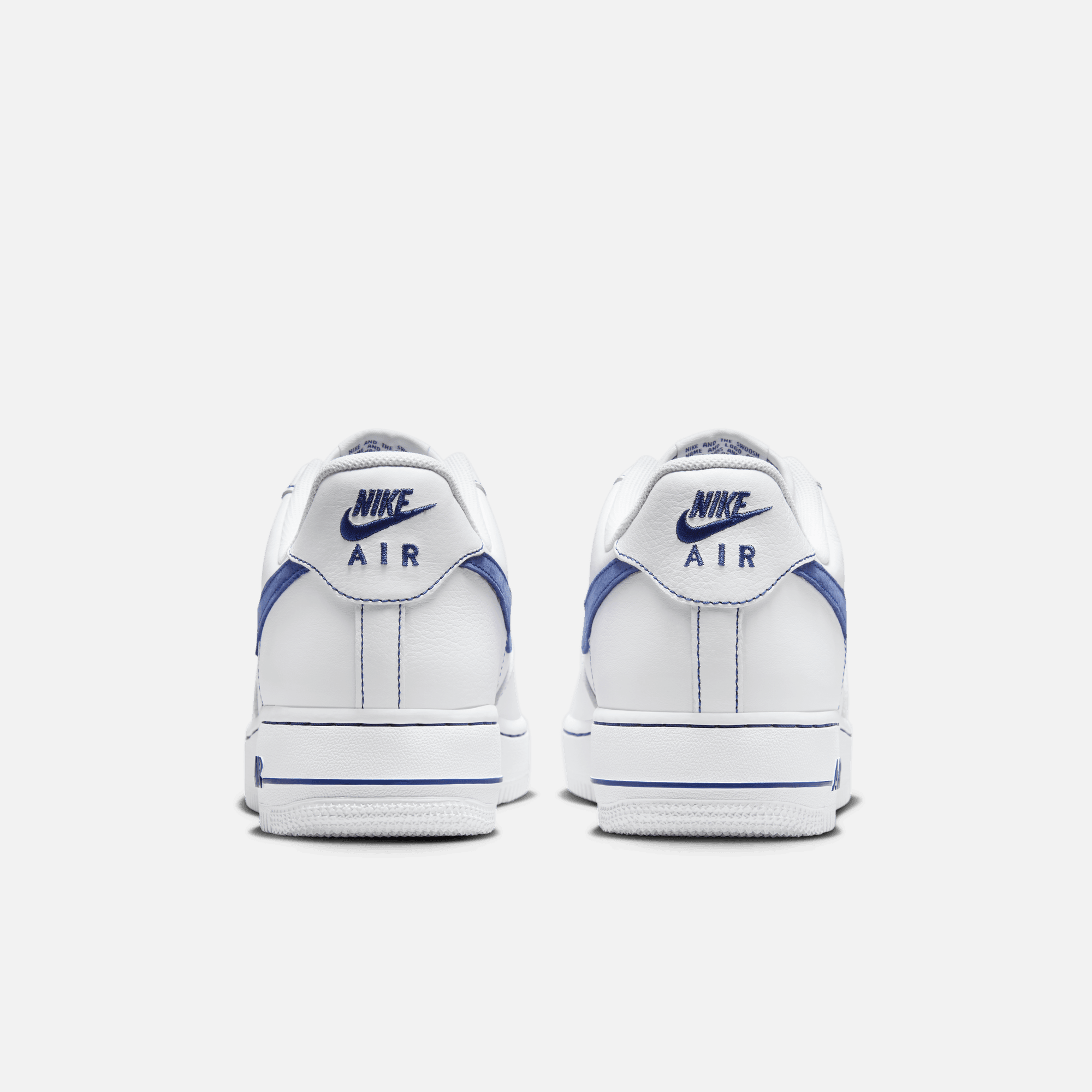 Nike Air Force 1 Low White Deep Royal Contrast Stitch
