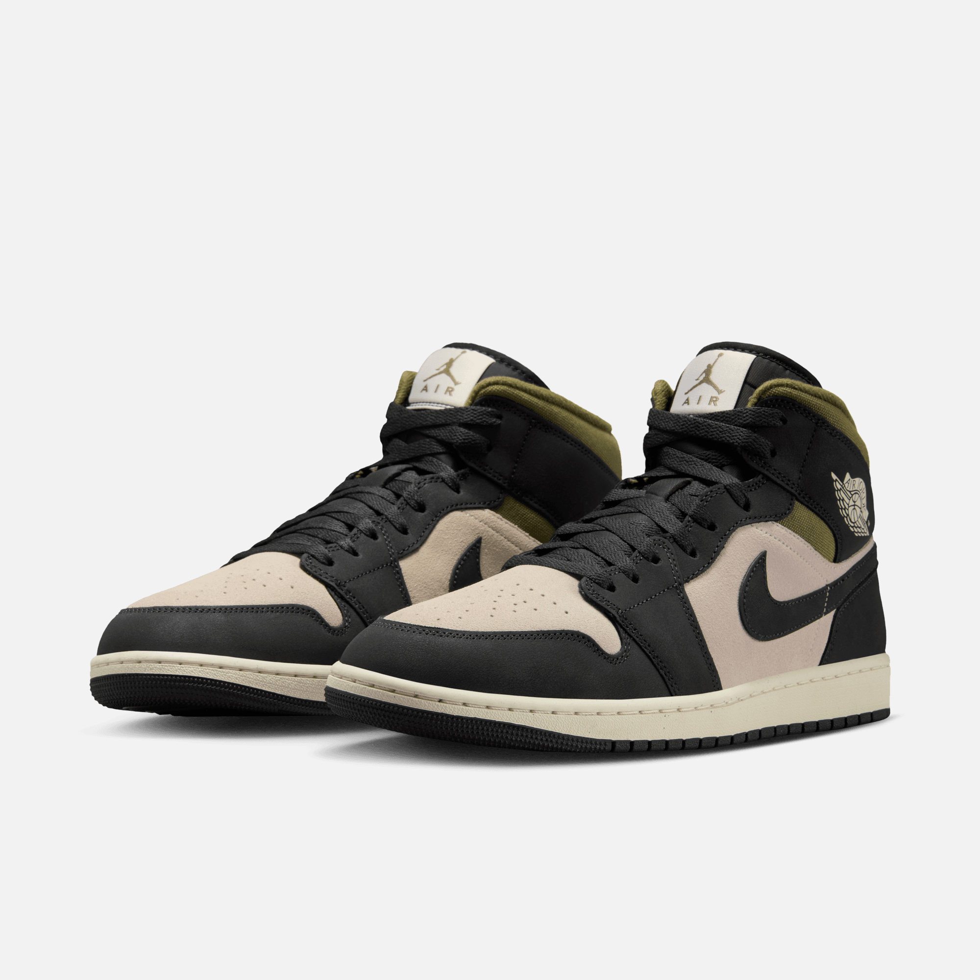 Air Jordan 1 Mid SE Off Noir Medium Olive