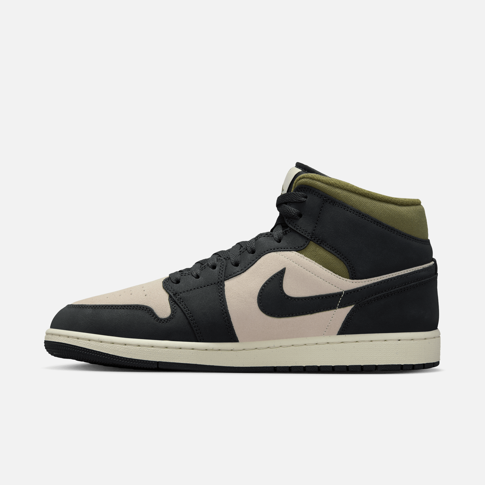 Air Jordan 1 Mid SE Off Noir Medium Olive