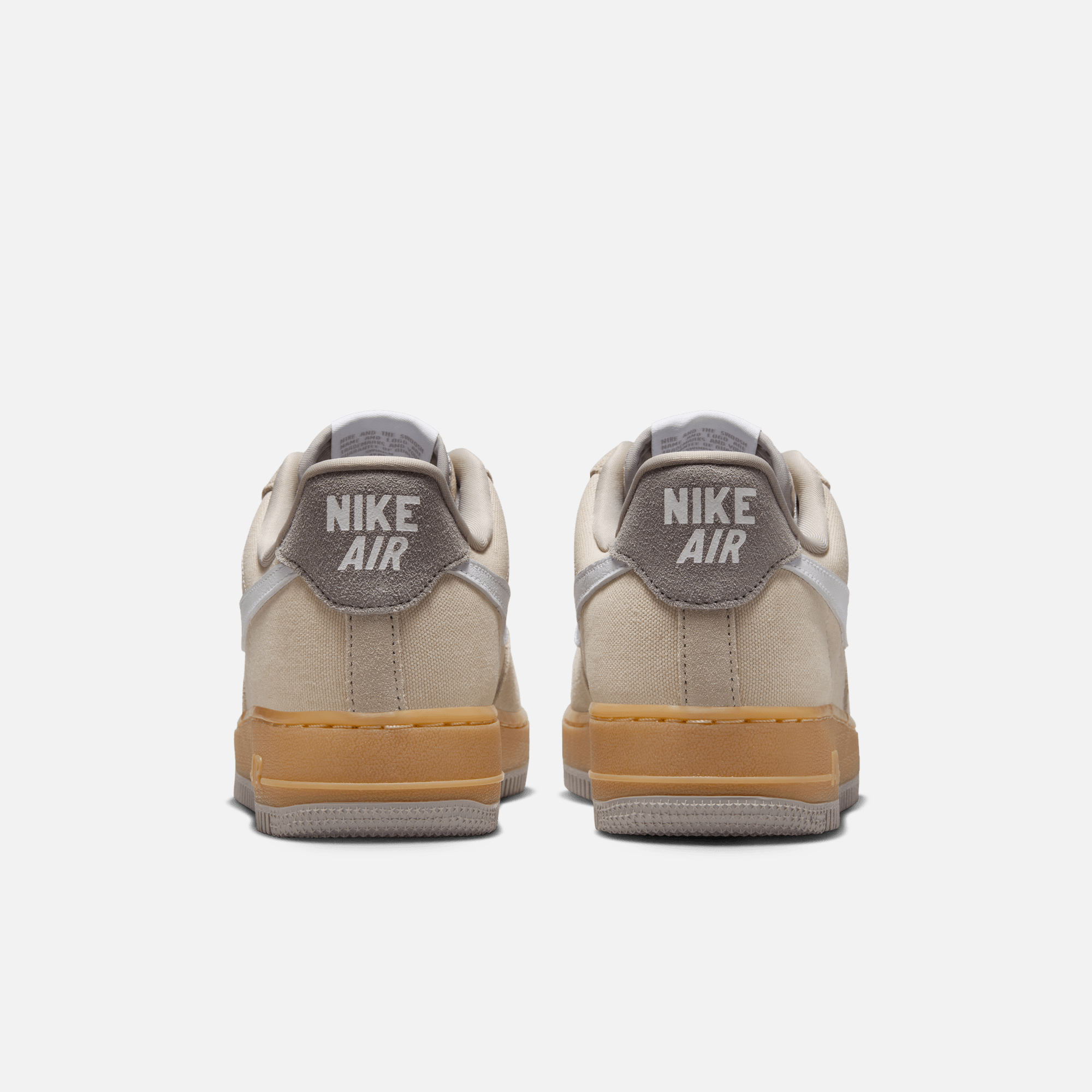 Nike Women's Air Force 1 Low Suede Canvas Khaki