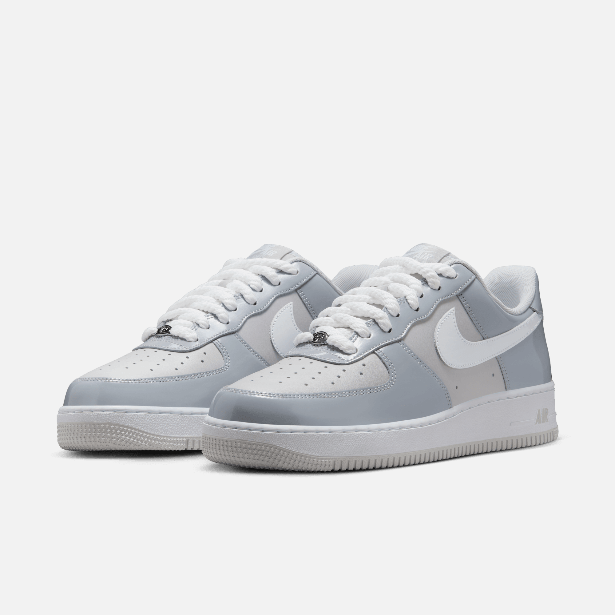 Nike Air Force 1 Low Patent Leather Wolf Grey