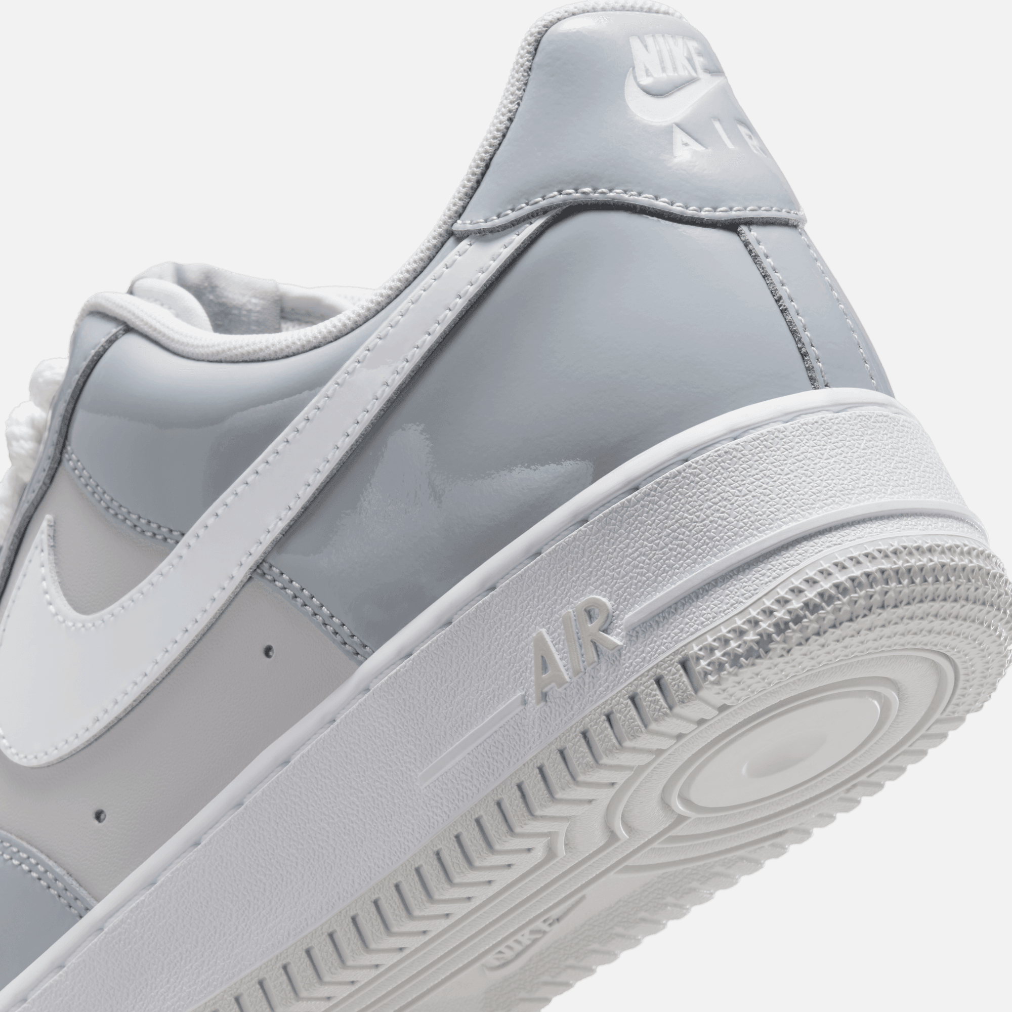 Nike Air Force 1 Low Patent Leather Wolf Grey