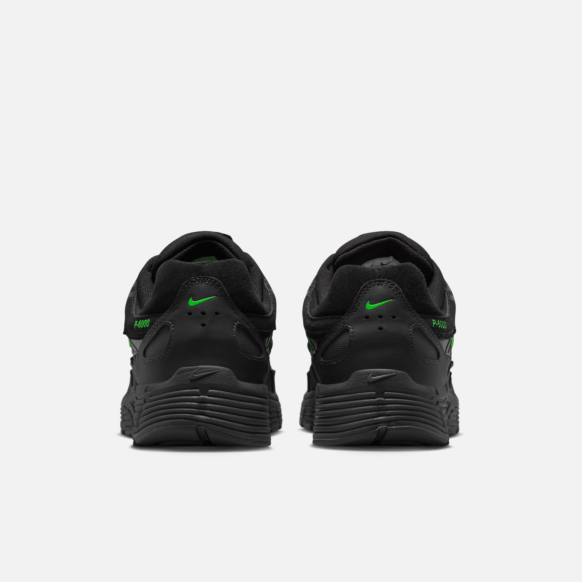Nike P-6000 Premium Black Green Strike