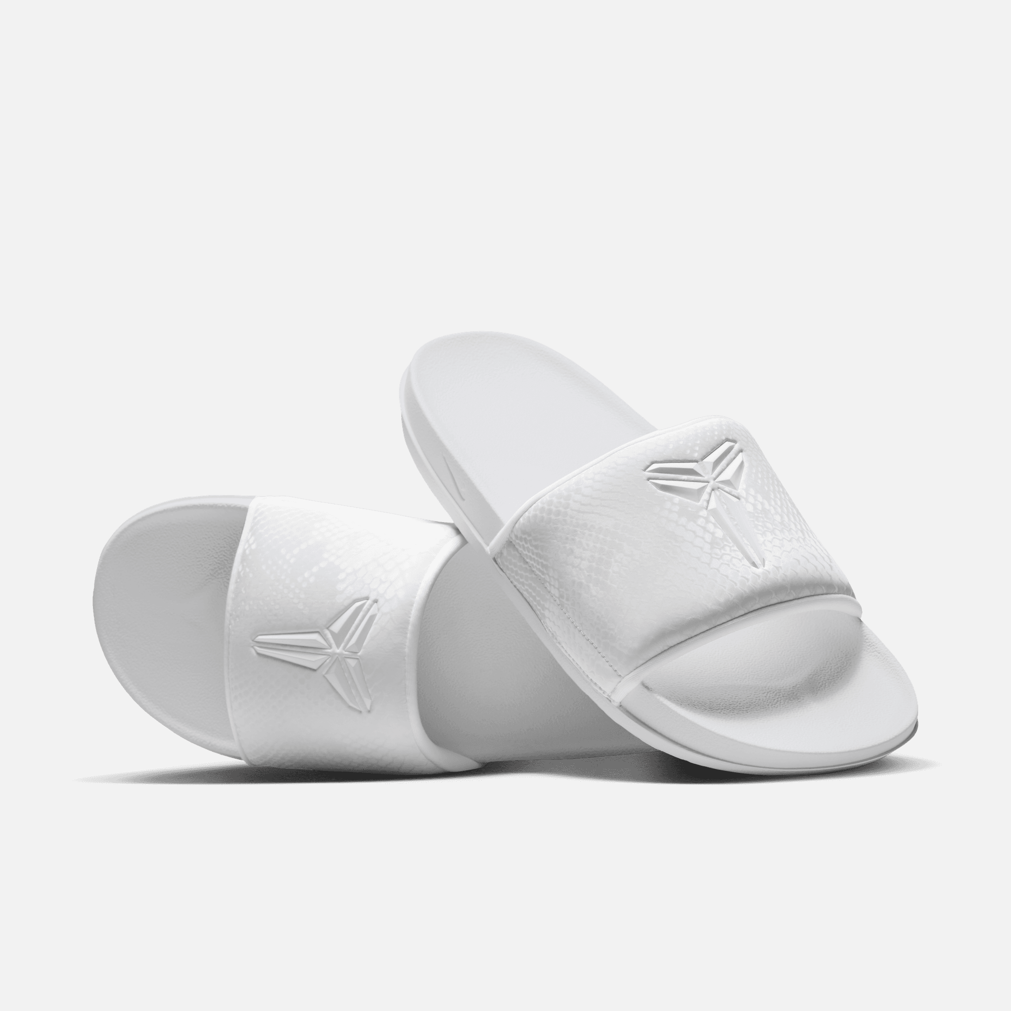Nike Kobe Offcourt Triple White Slides