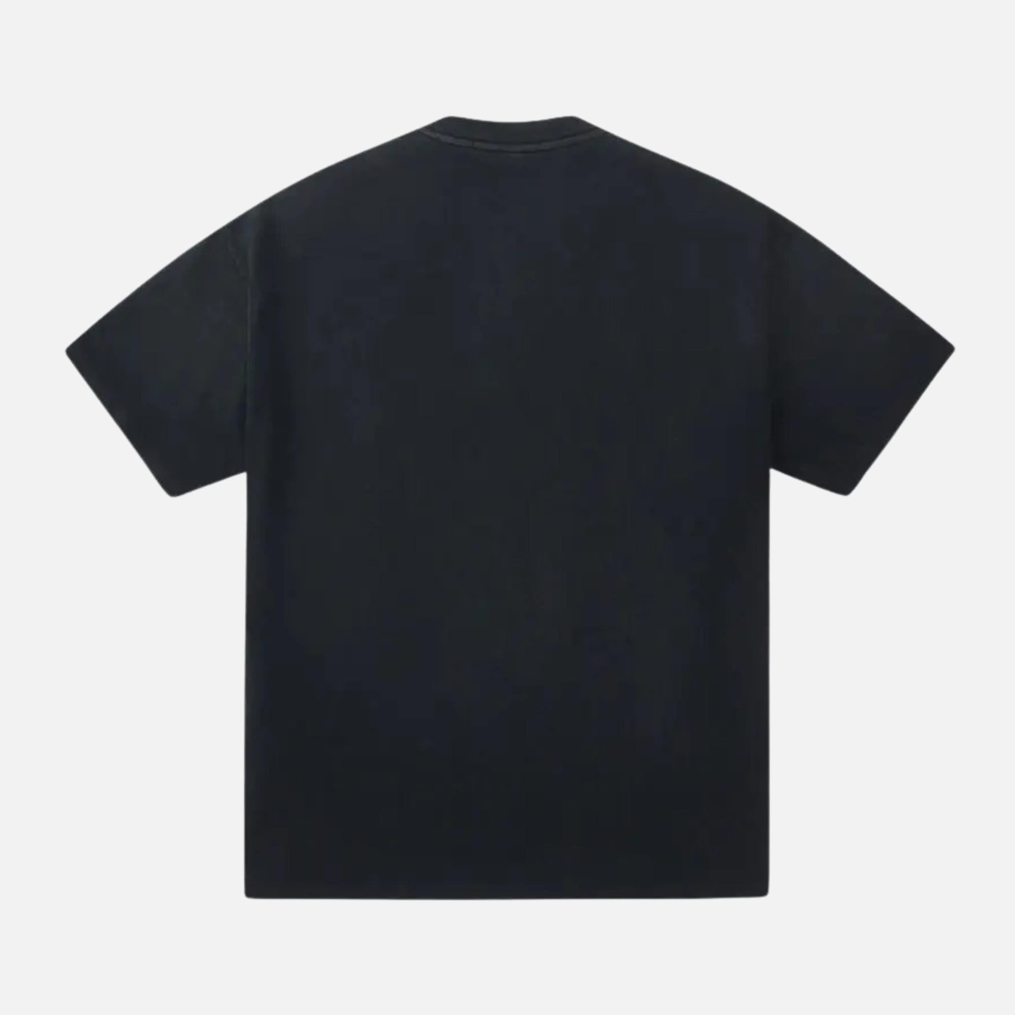 AlphaStyle Sculpture Black Boxy Cropped T-Shirt