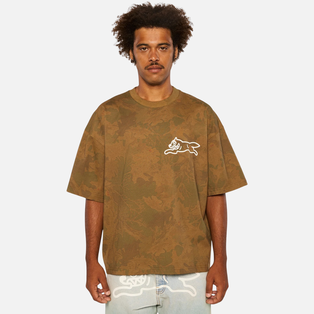 Ice Cream Leaflet Brown Camo T-Shirt