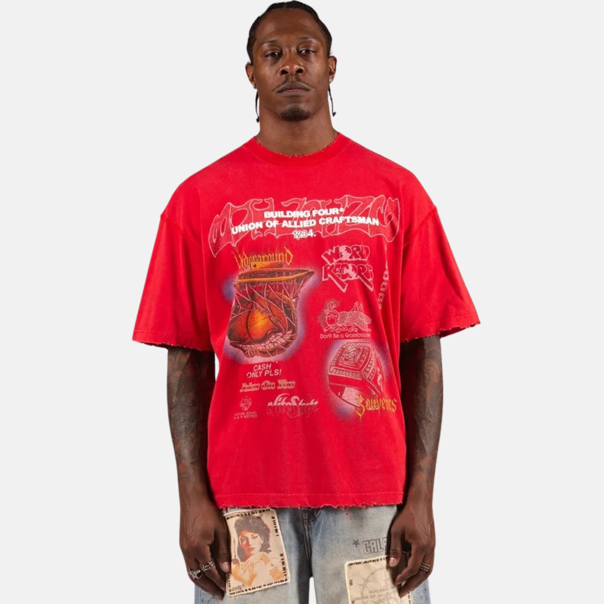 BLDG4 Red Basilique T-Shirt