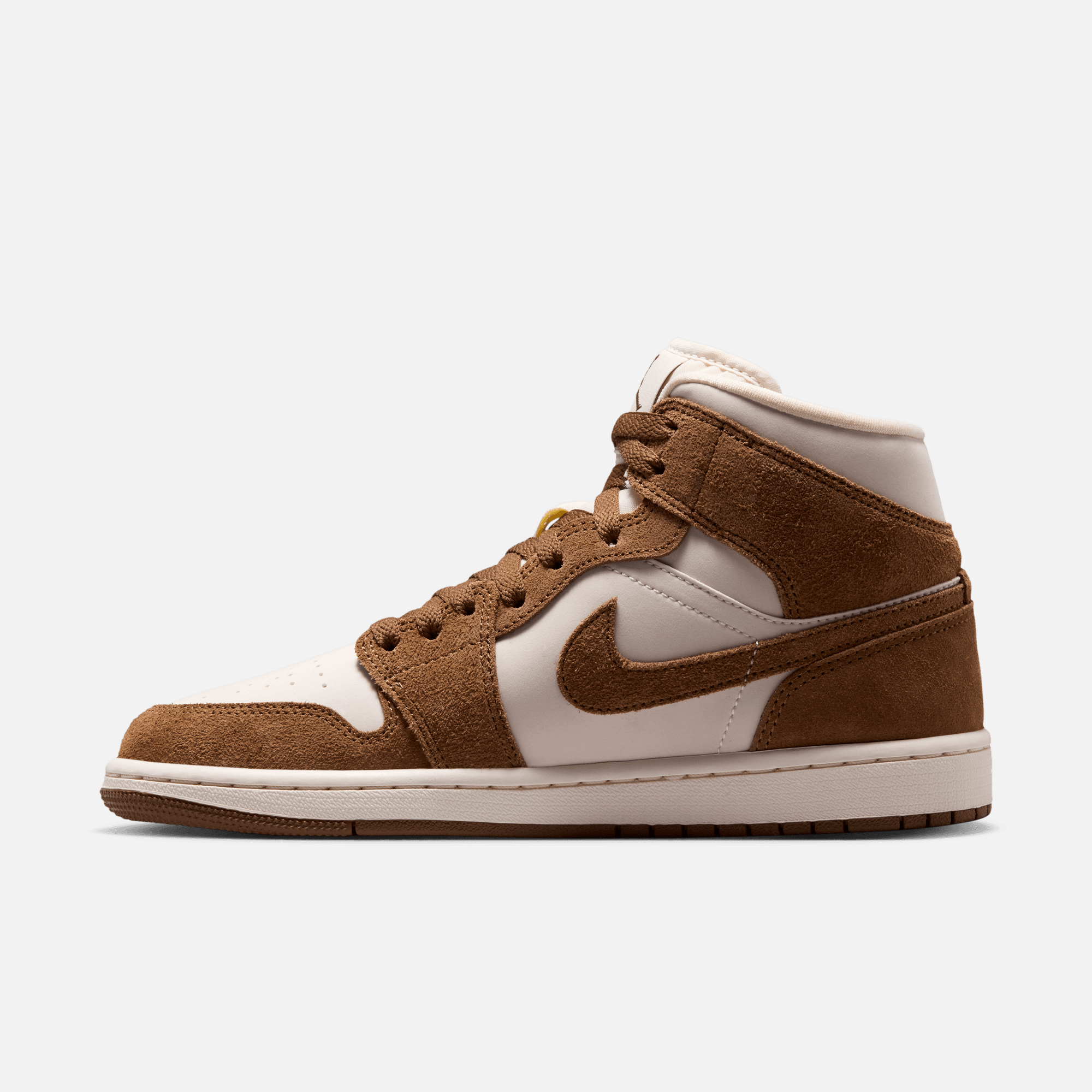 Air Jordan Women's 1 Mid Light British Tan Chalk