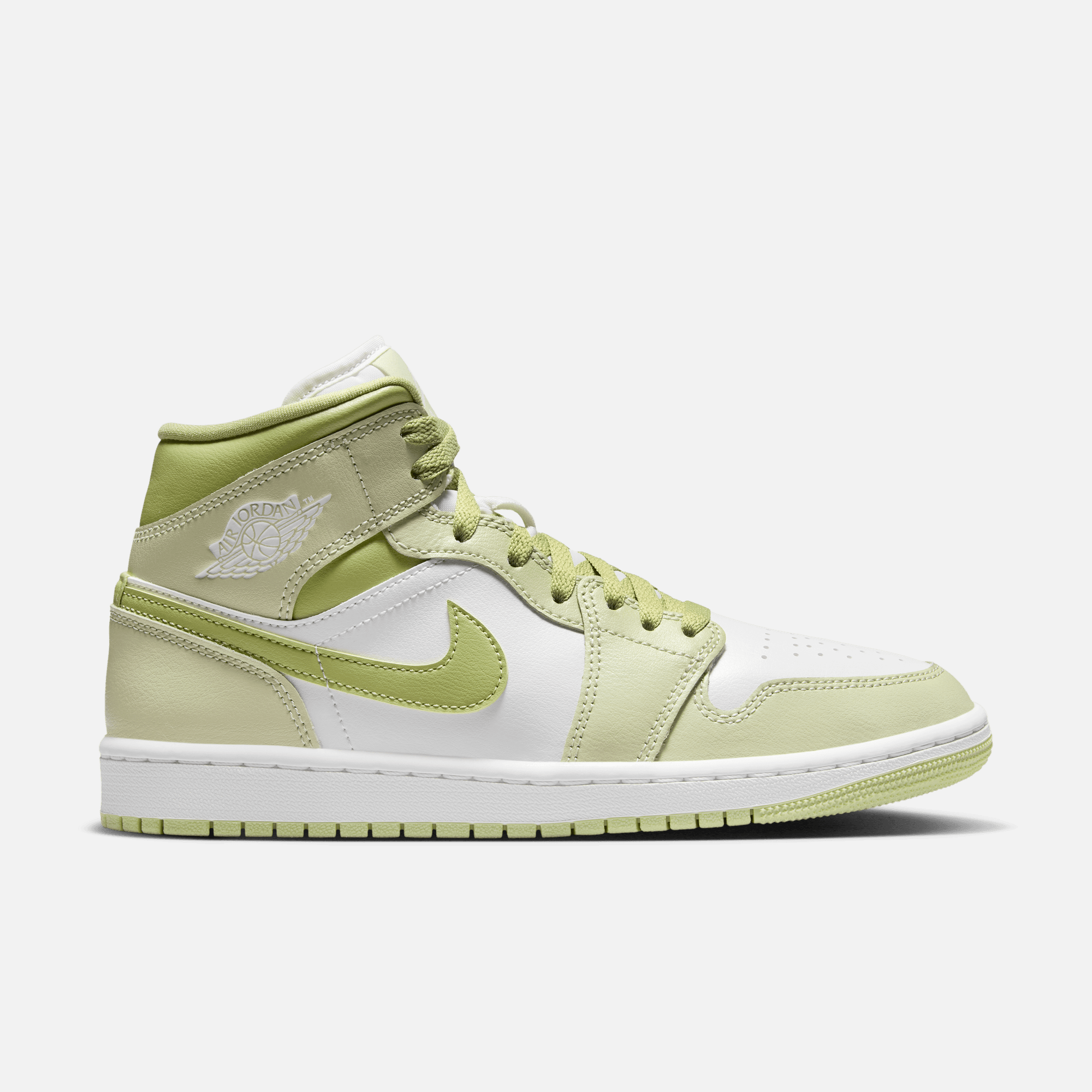 Air Jordan Women's 1 Mid Olive Aura Lawn