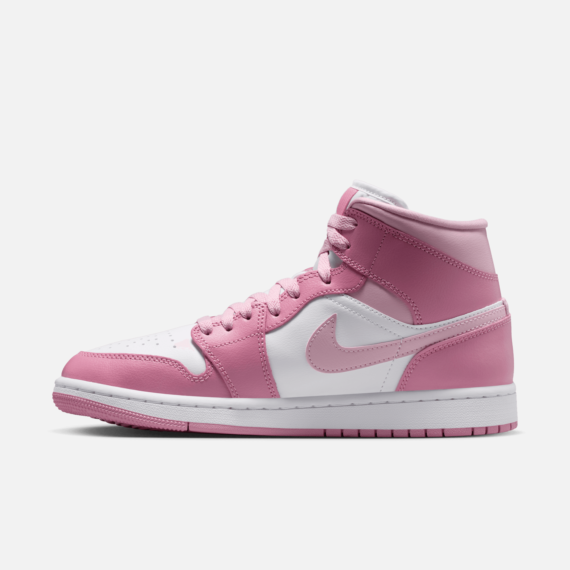Air Jordan Women's 1 Mid Elemental Pink Iced Carmine
