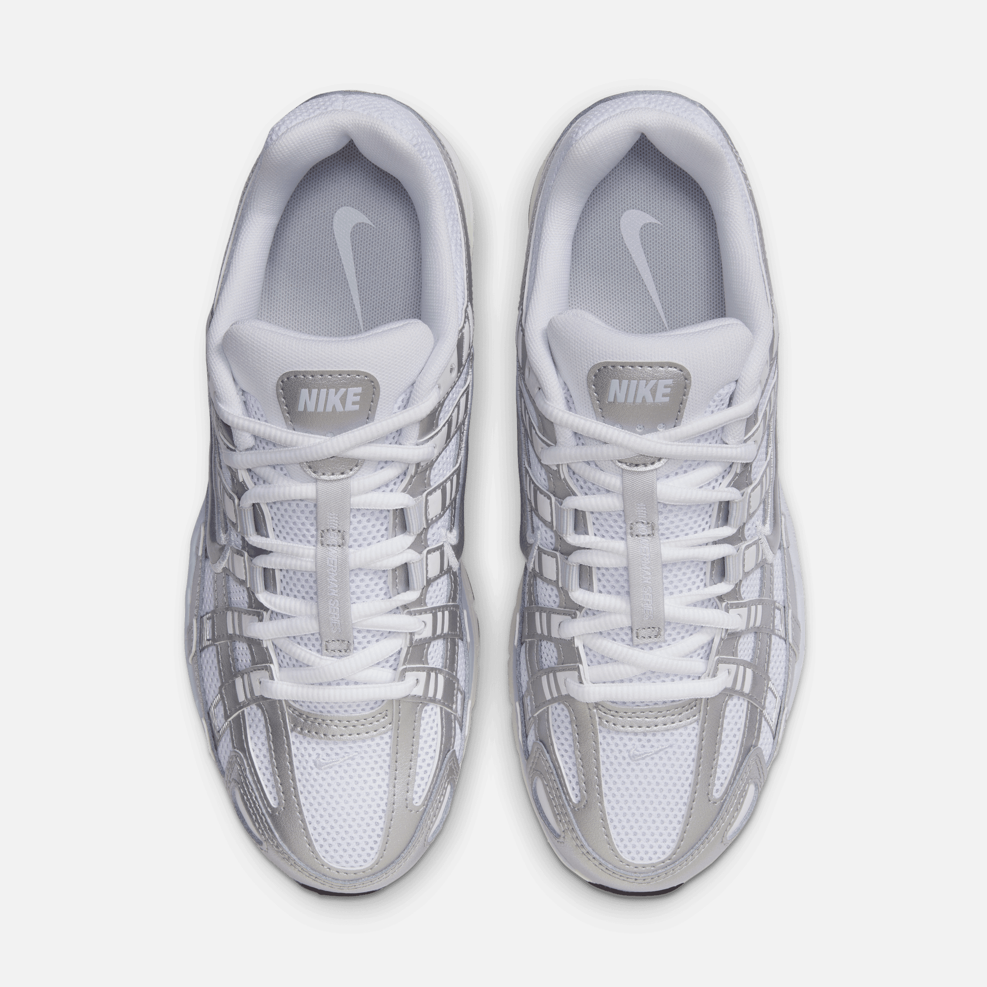 Nike Women's P-6000 White Blue Tint Sail Metallic
