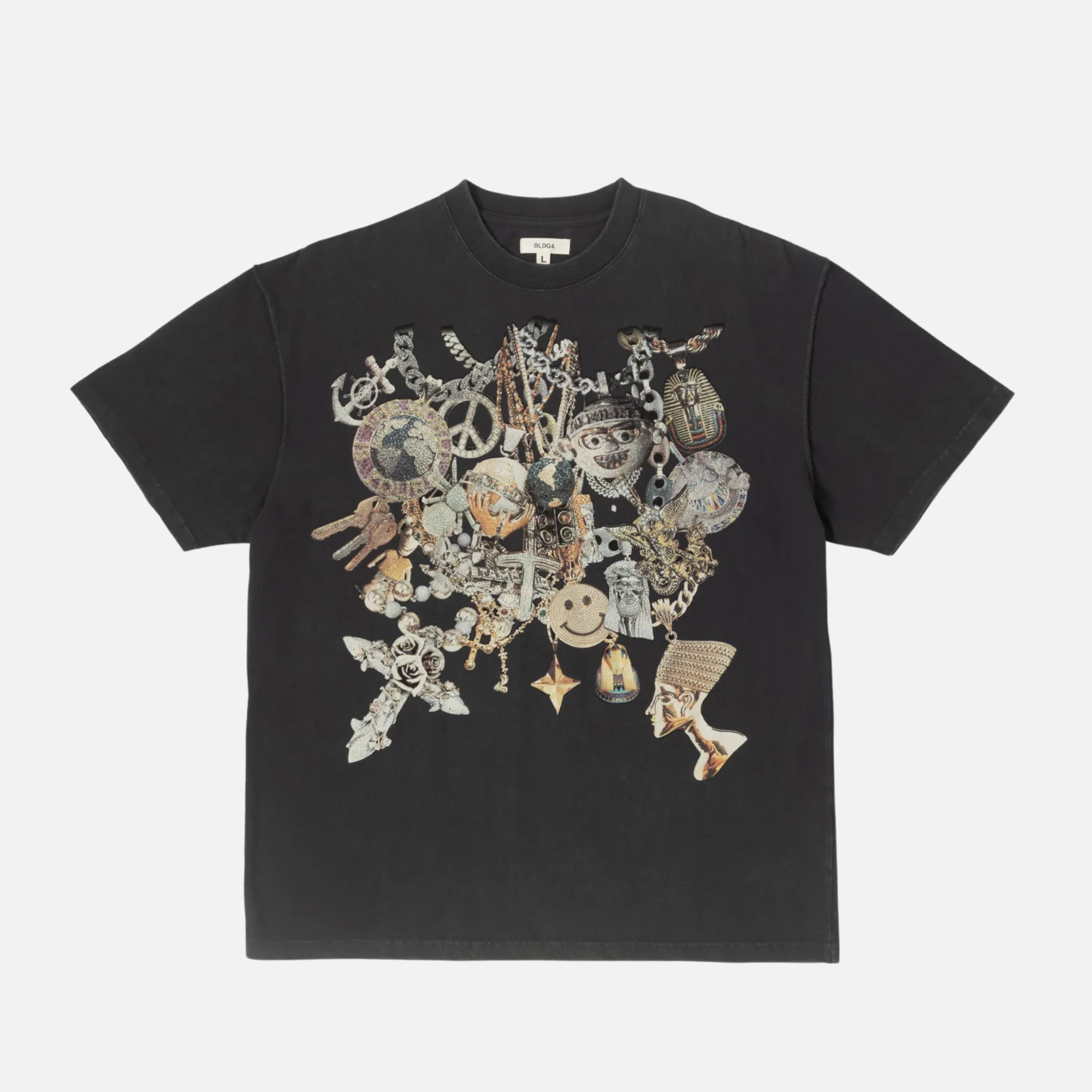 BLDG4 Charcoal Art Heavy Knit T-Shirt
