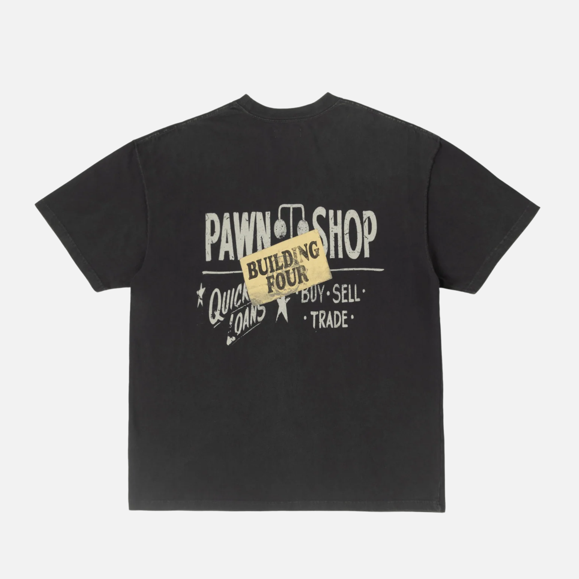 BLDG4 Charcoal Art Heavy Knit T-Shirt