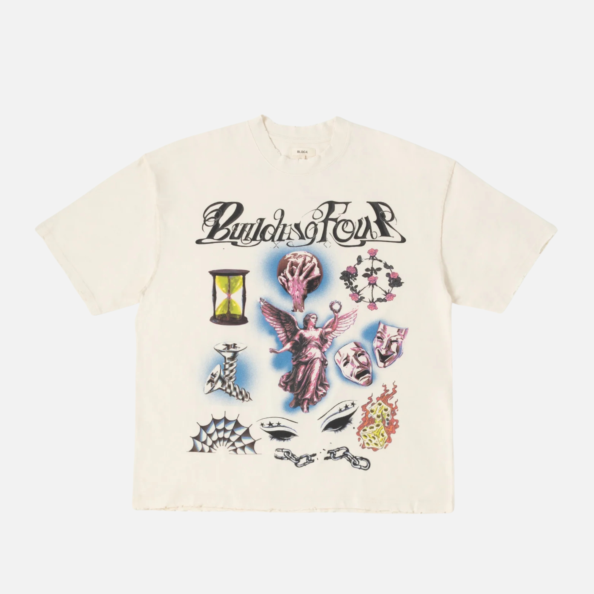 BLDG4 Antique White Dancing House T-Shirt – Puffer Reds