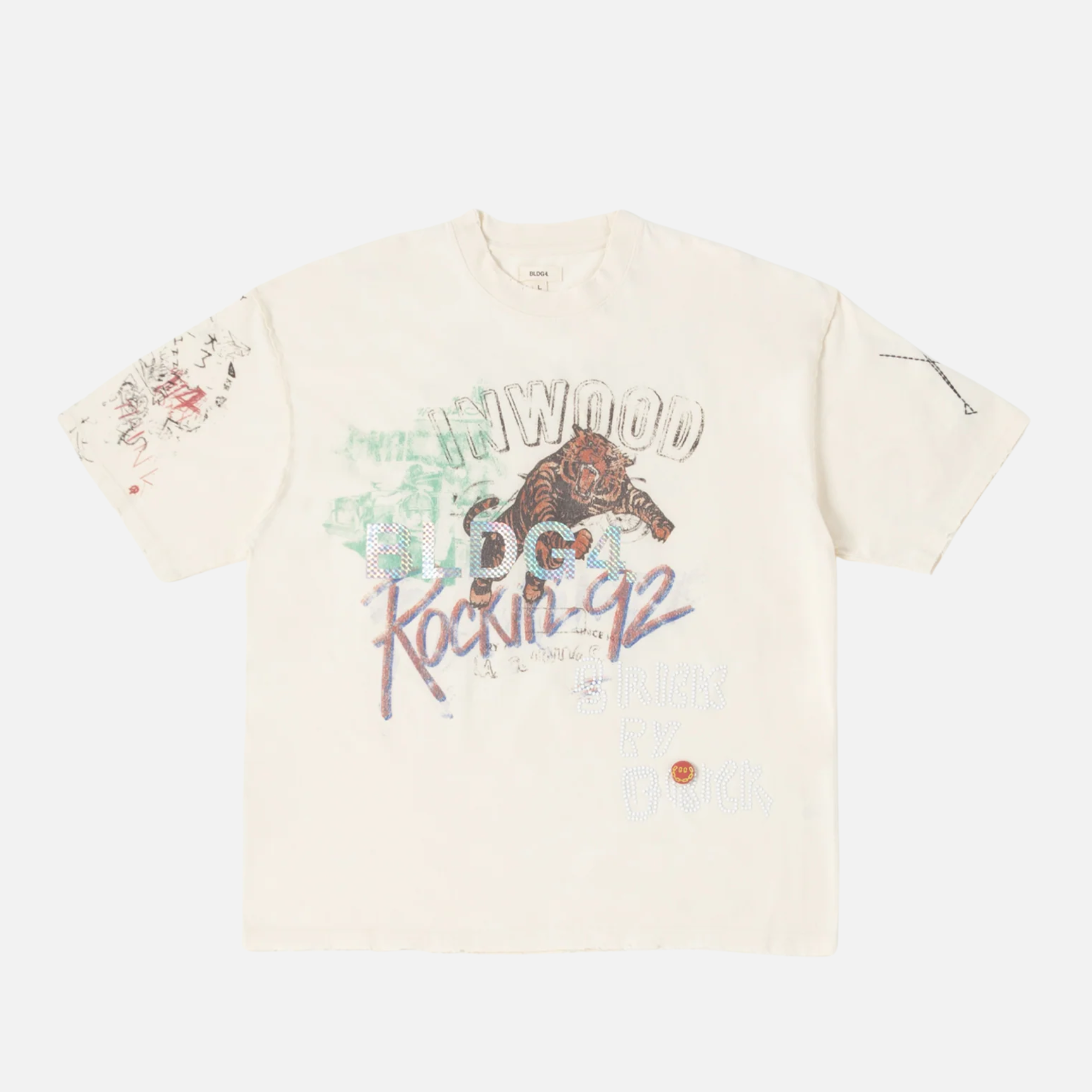 BLDG4 Antique White Monument Knit T-Shirt
