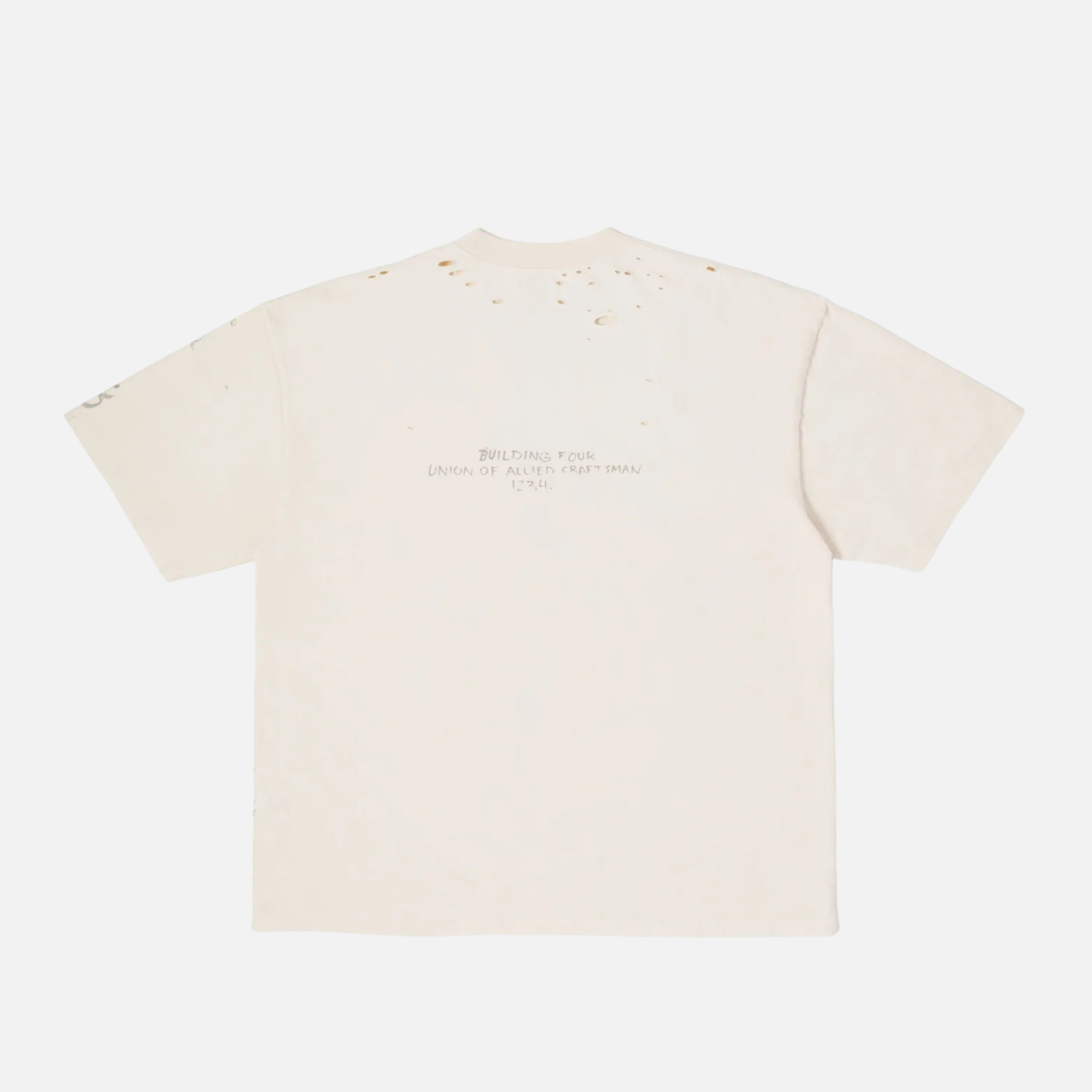 BLDG4 Antique White The Centre Knit T-Shirt