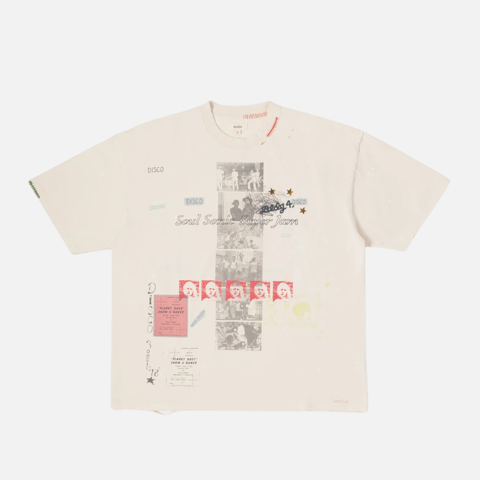 BLDG4 Antique White National Knit T-Shirt