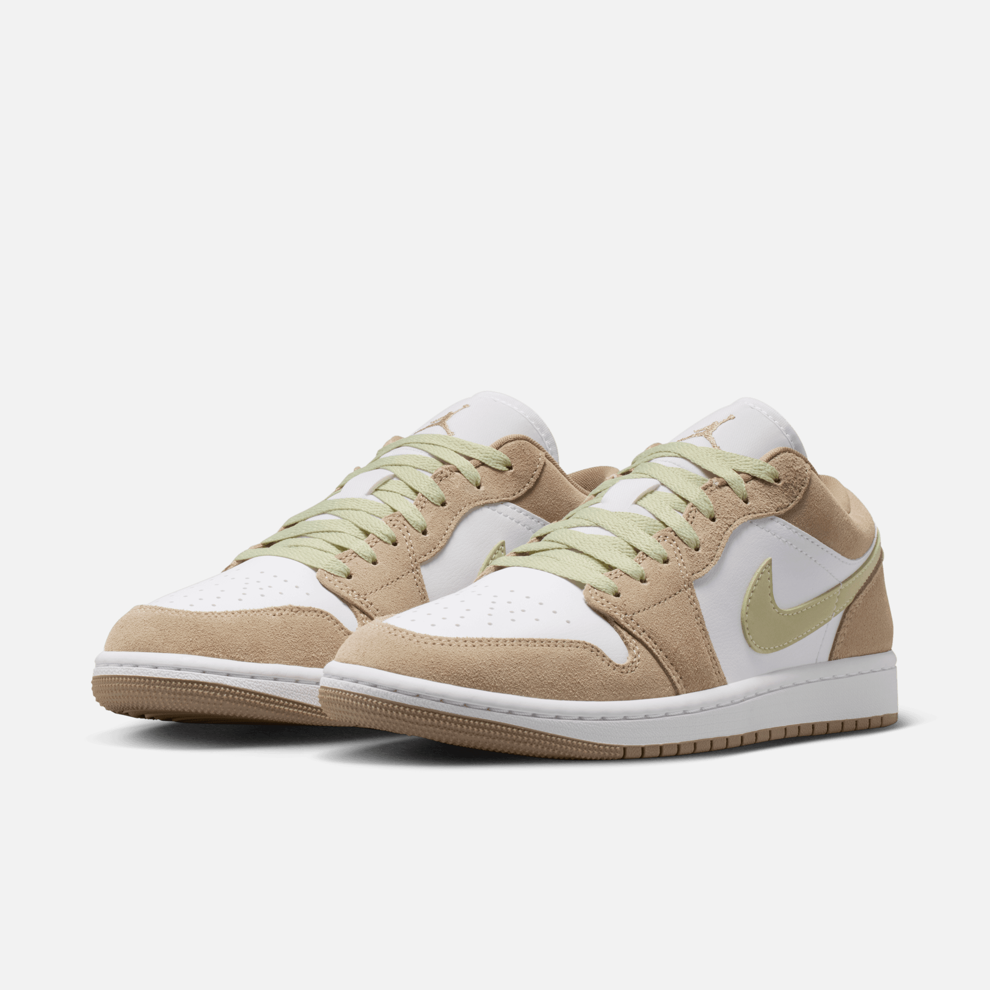 Air Jordan Women's 1 Low Khaki Olive Aura
