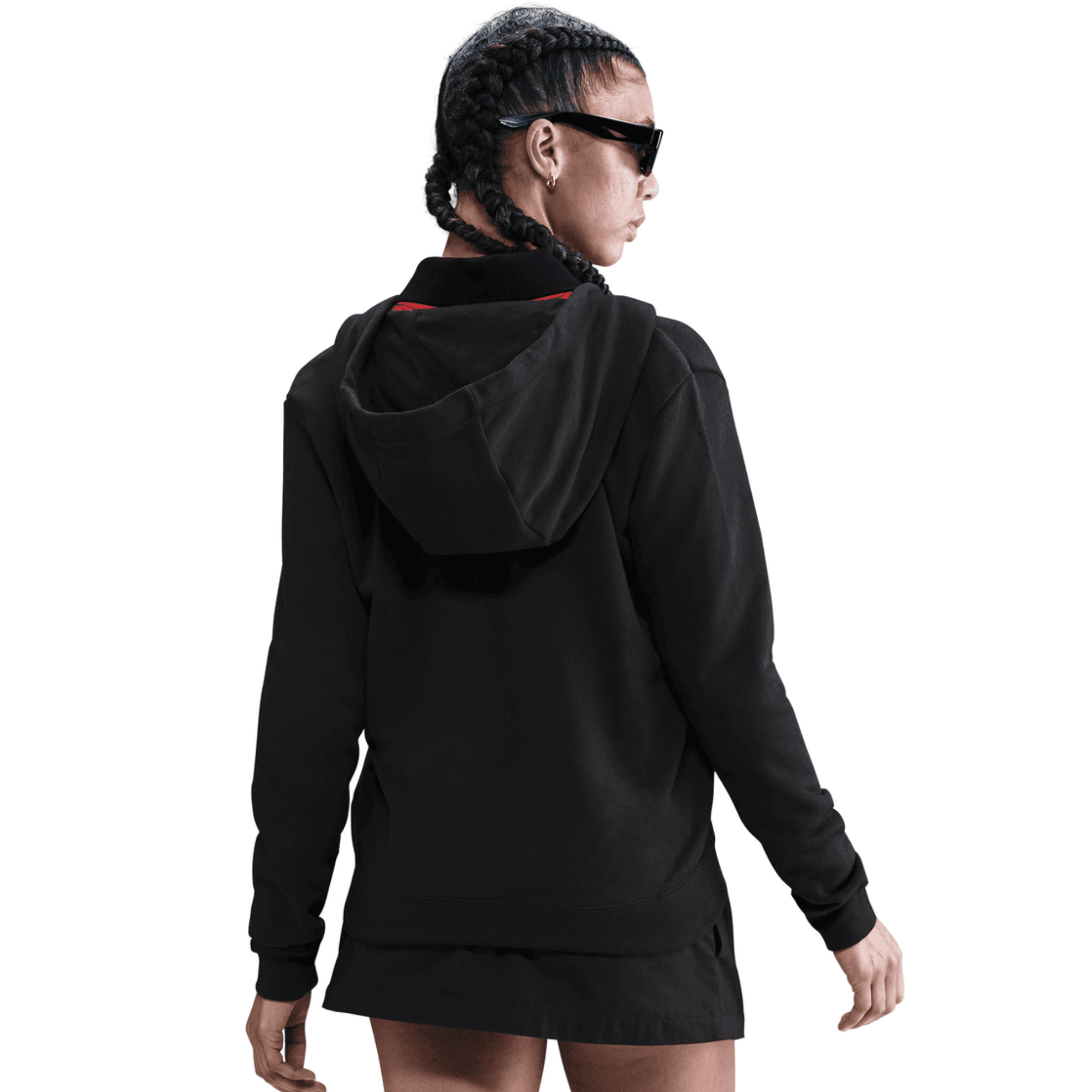 Nike Women's Sportswear Club Fleece Full-Zip Black Hoodie