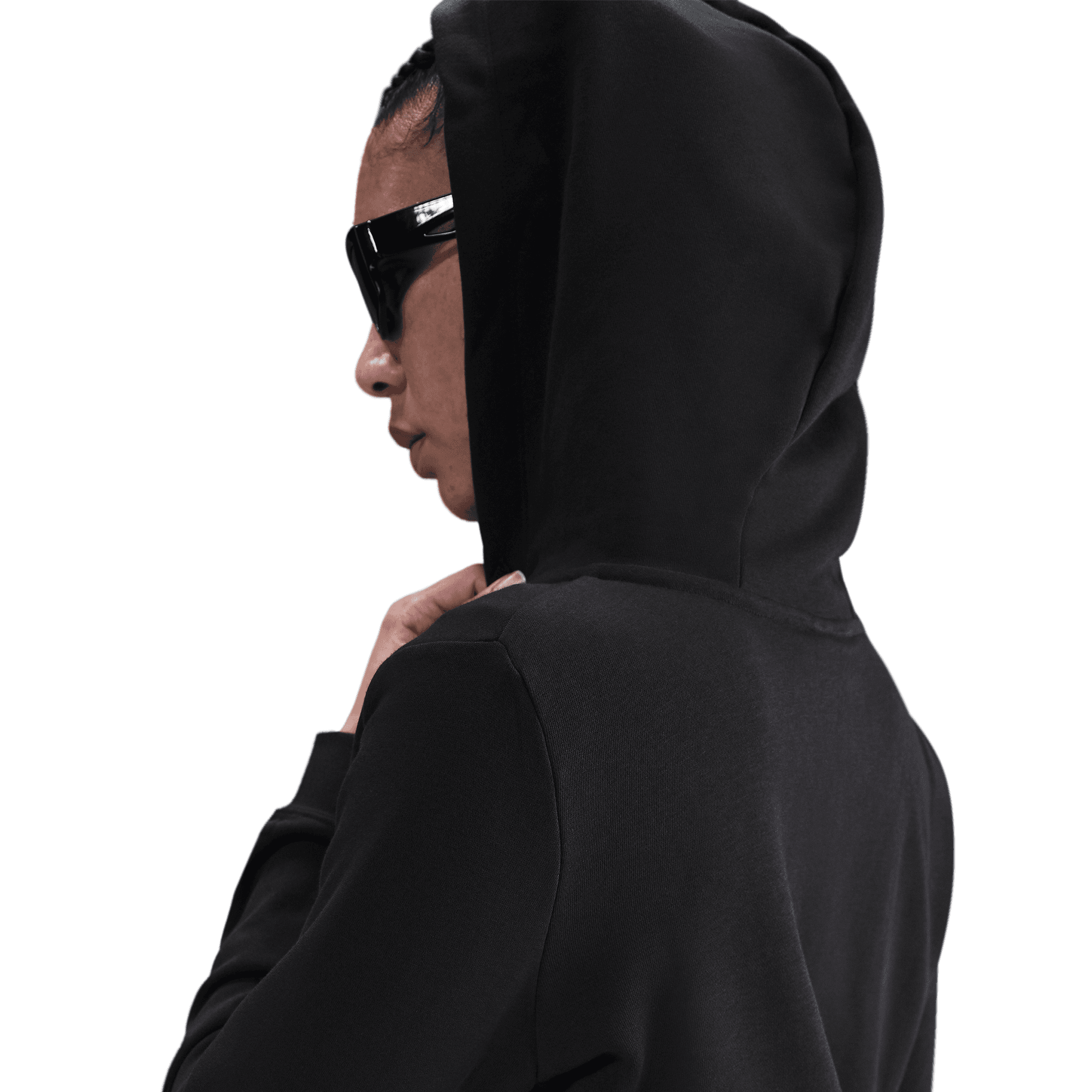 Nike Women's Sportswear Club Fleece Full-Zip Black Hoodie