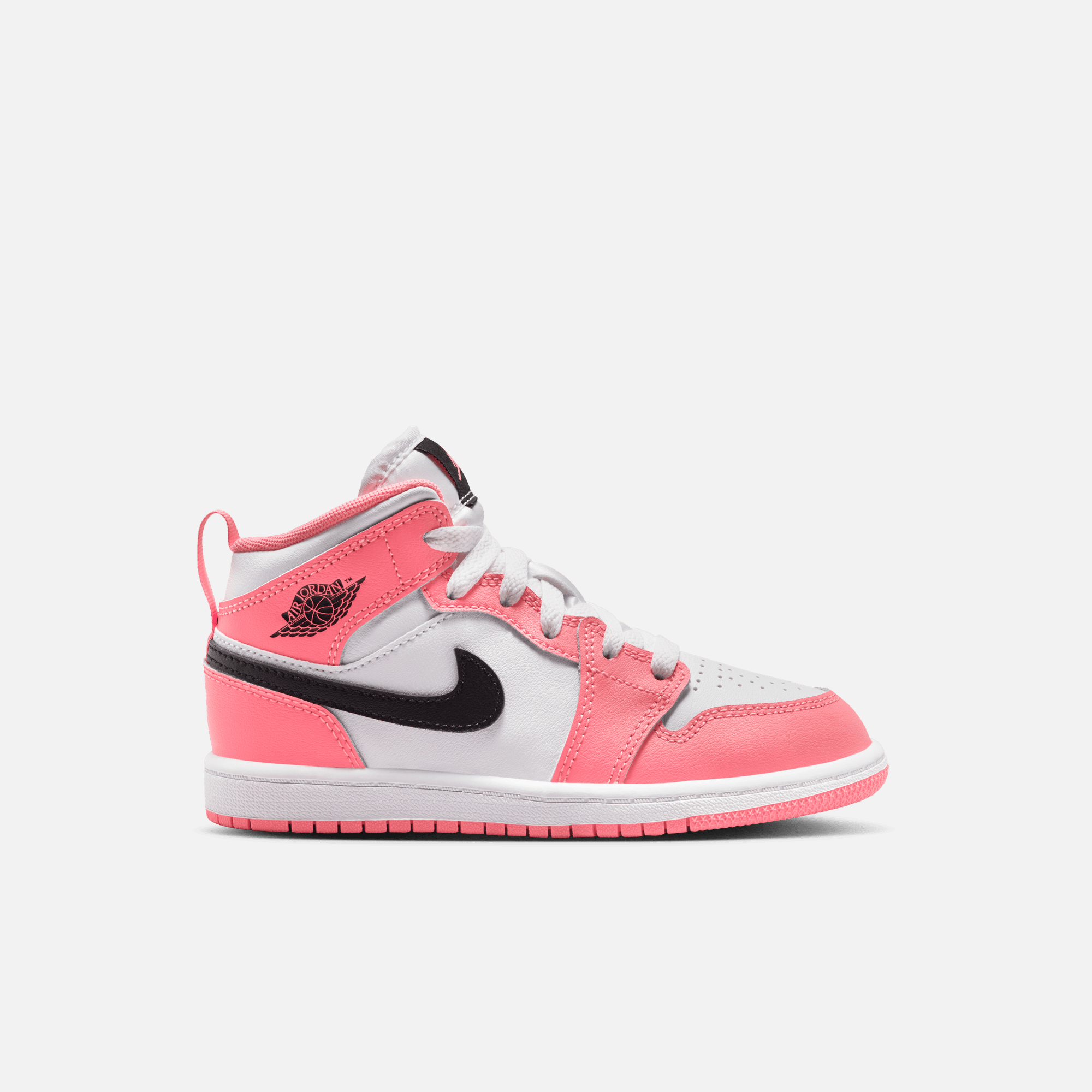 Air Jordan Kids' 1 Mid Pink Gaze (PS)