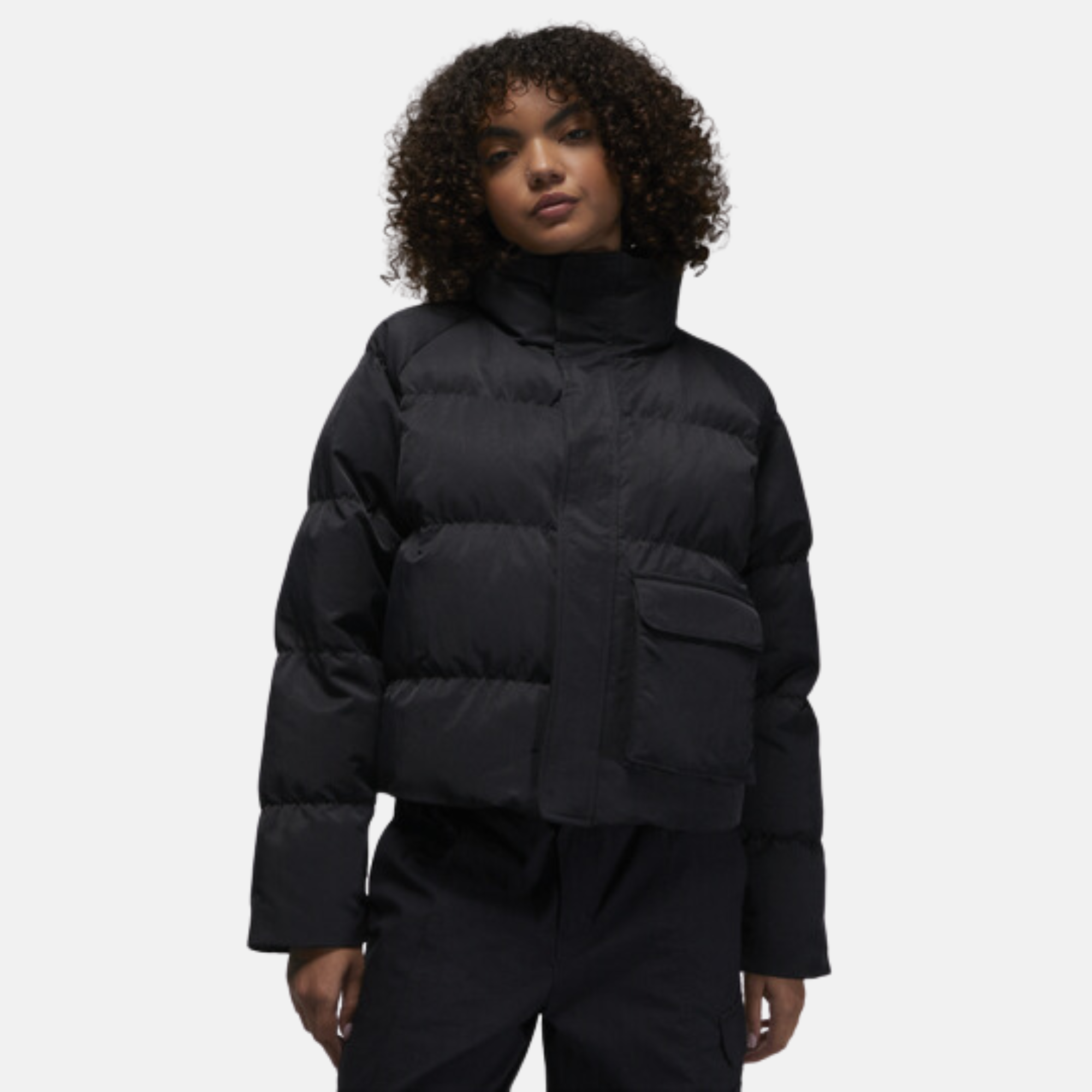 Black puffer jacket orders women