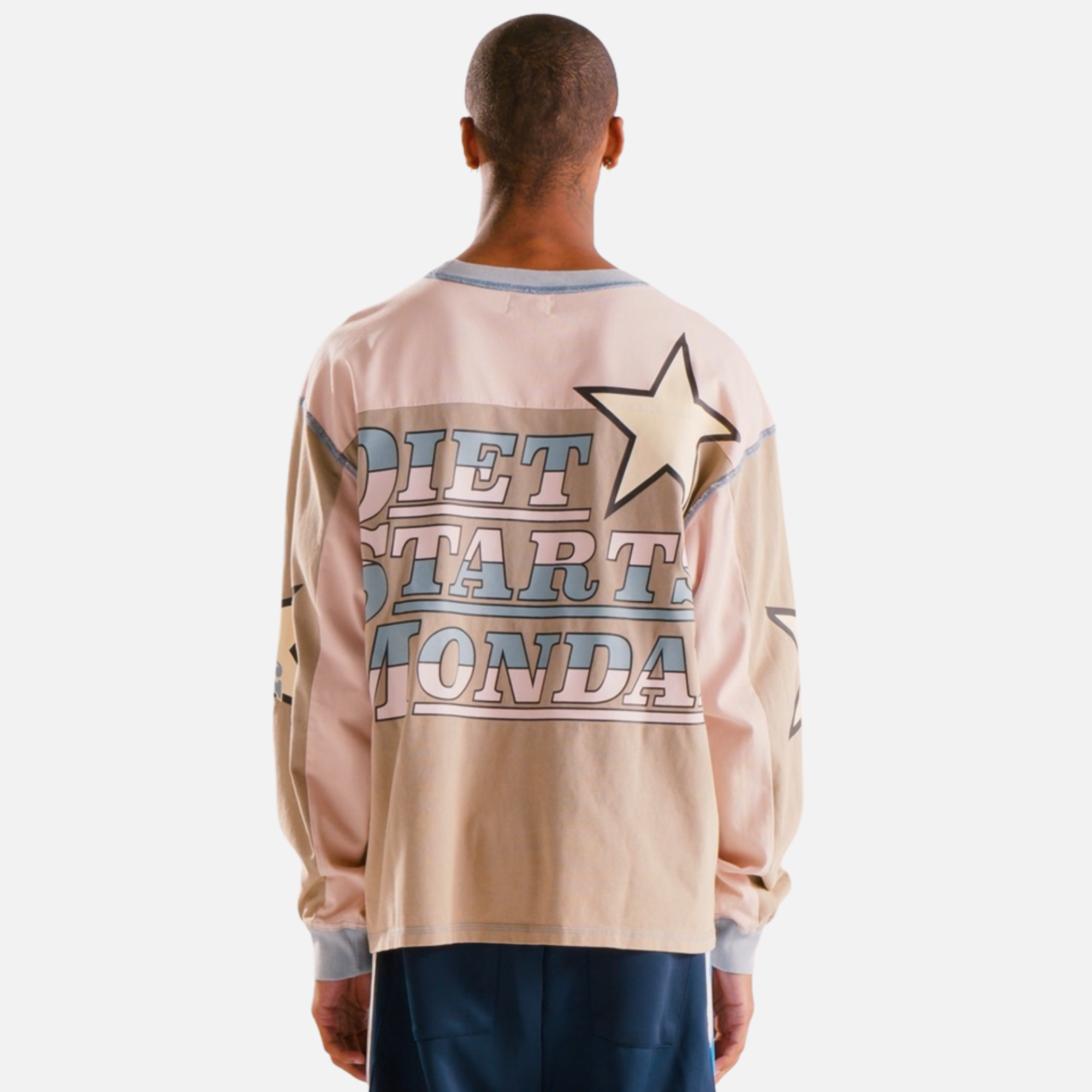 Diet Starts Monday Supercross Pink Grey Shirt