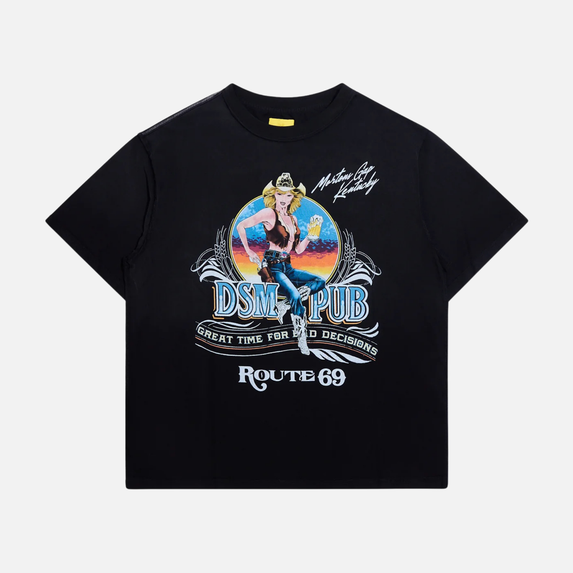 Diet Starts Monday Pub Vintage Black T-Shirt