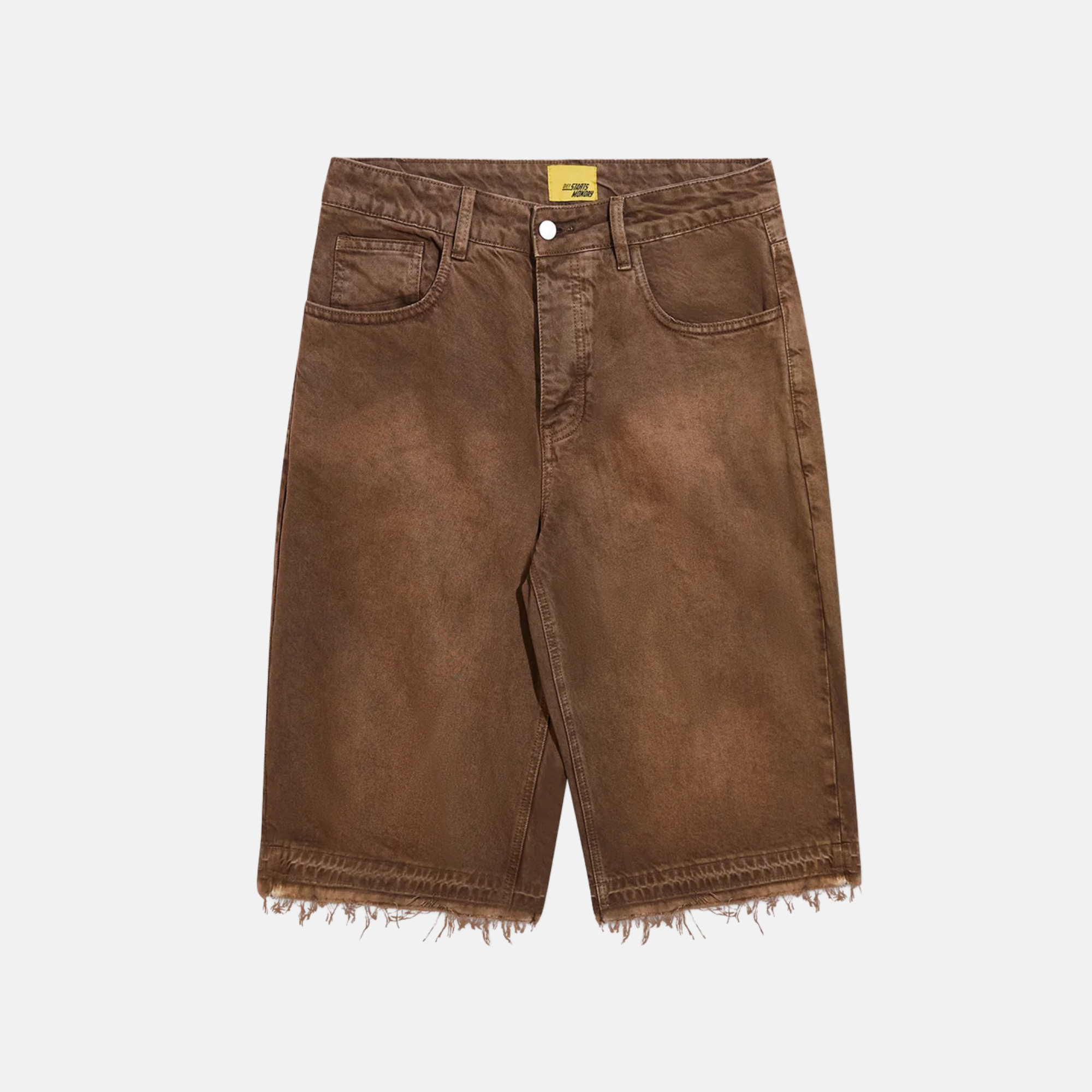 Diet Starts Monday Brown Arched Denim Shorts – Puffer Reds Diet Starts Monday Brown Arched Denim Shorts – Puffer Reds