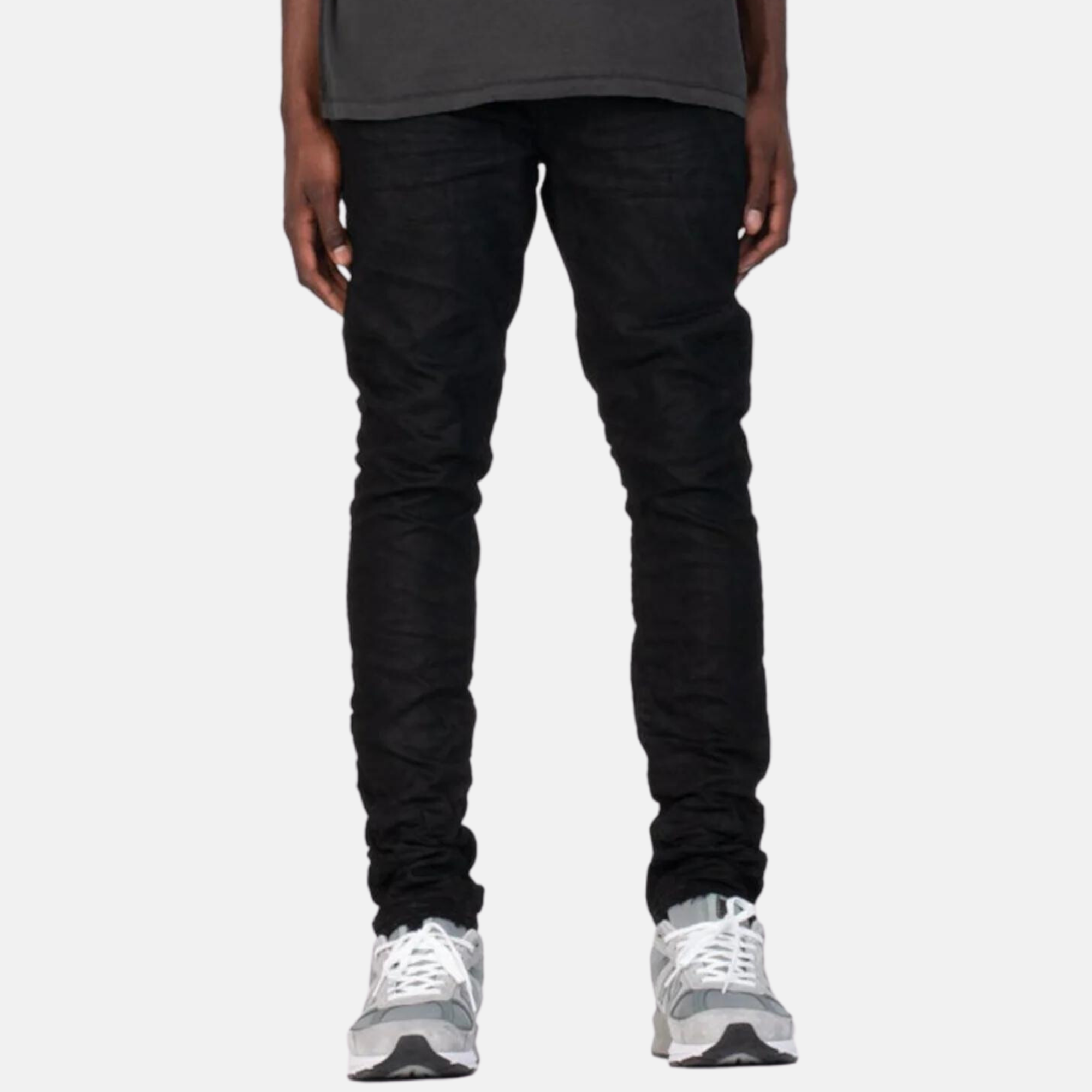 Purple Brand Black Resin 3/D Jeans