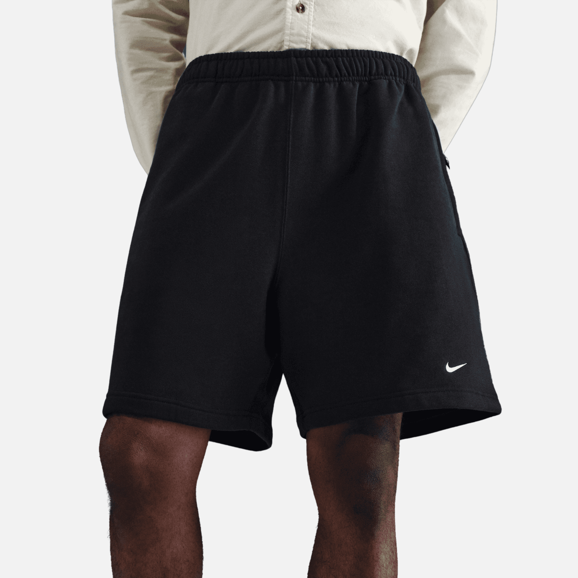 Nike Solo Swoosh Black French Terry Shorts
