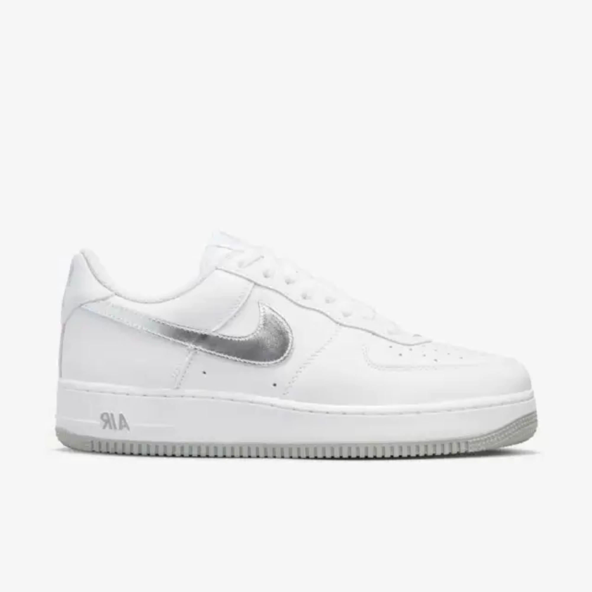 Nike Air Force Low Retro White Metallic Silver Puffer Reds