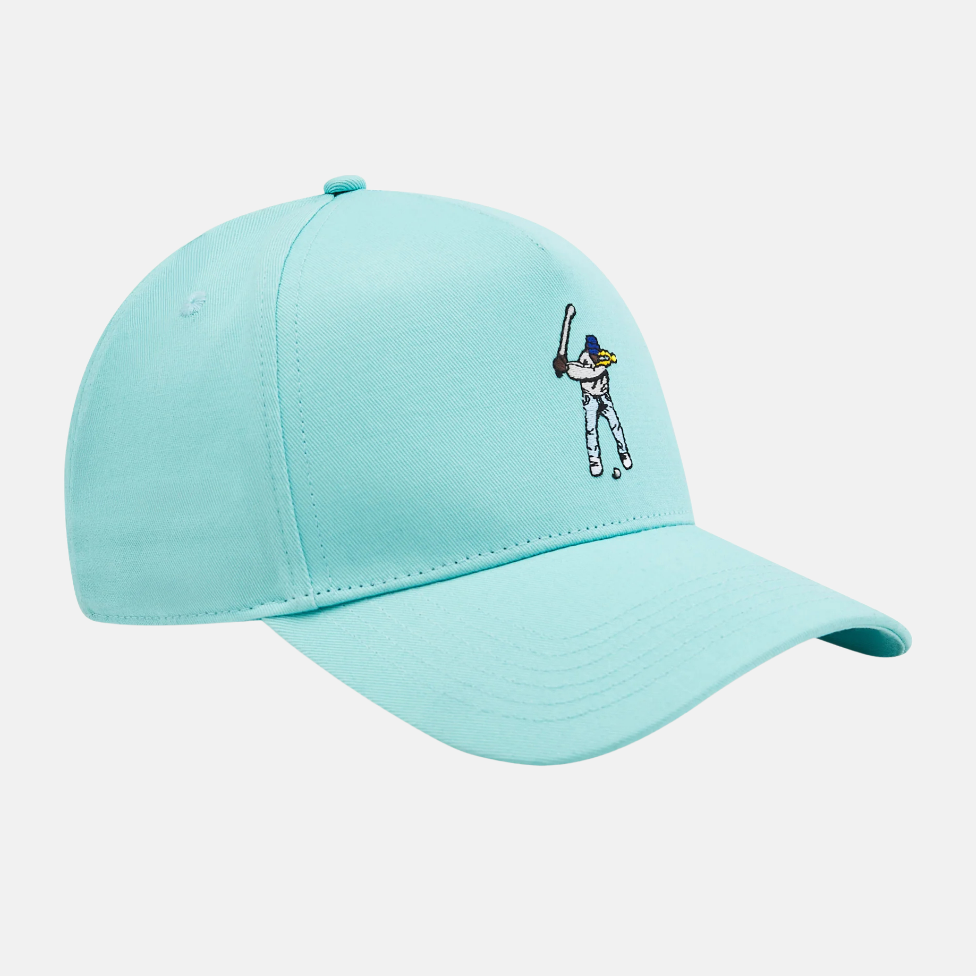 Eastside Golf Aqua Sky 5 Panel Monochrome Snapback Hat