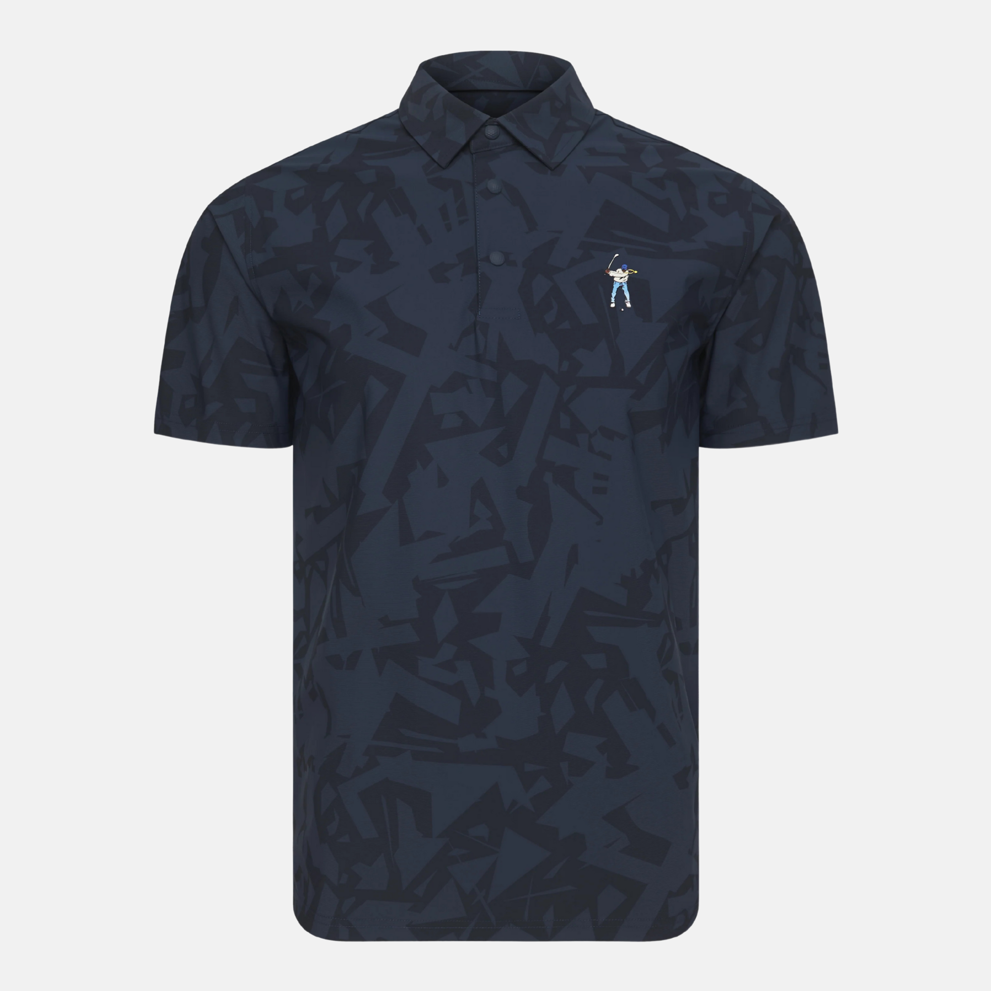 Eastside Golf Script Snap Placket Polo