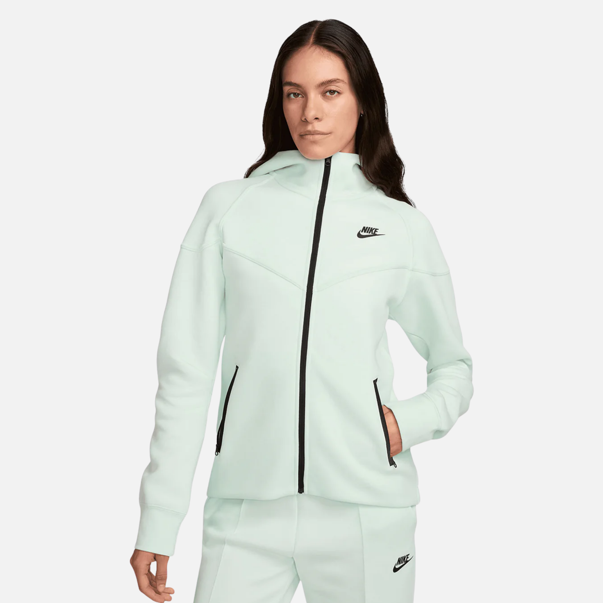 Nike Sportswear Tech Fleece Windrunner Women's Barely Green Full-Zip Hoodie