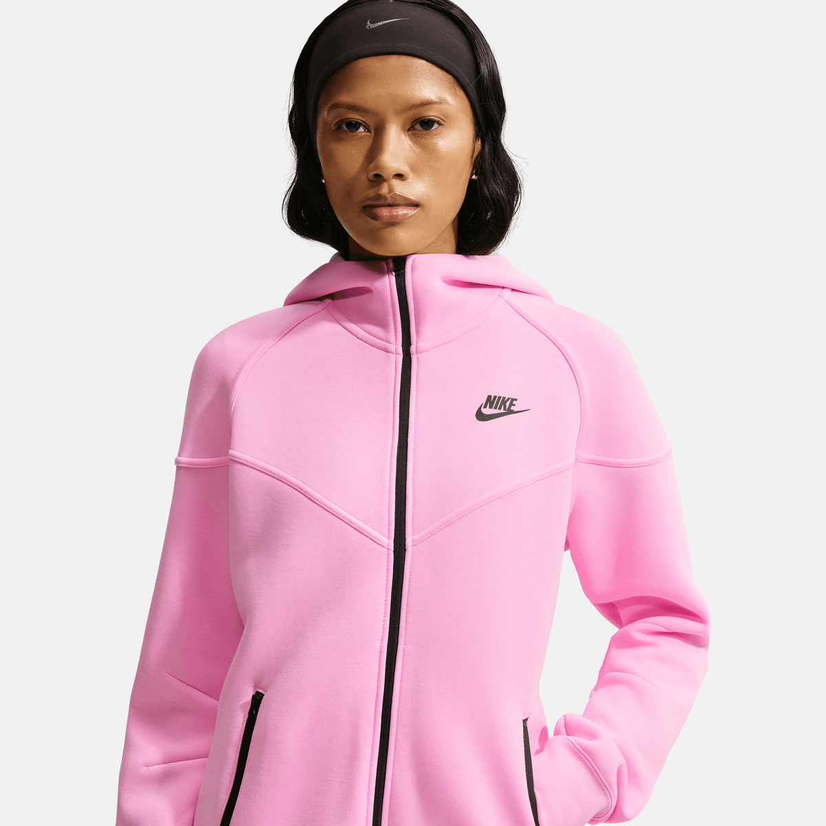 Nike Sportswear Tech Fleece Windrunner Women's Full-Zip Pink Hoodie