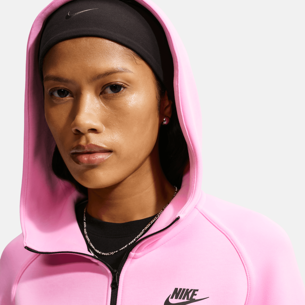 Nike Sportswear Tech Fleece Windrunner Women's Full-Zip Pink Hoodie