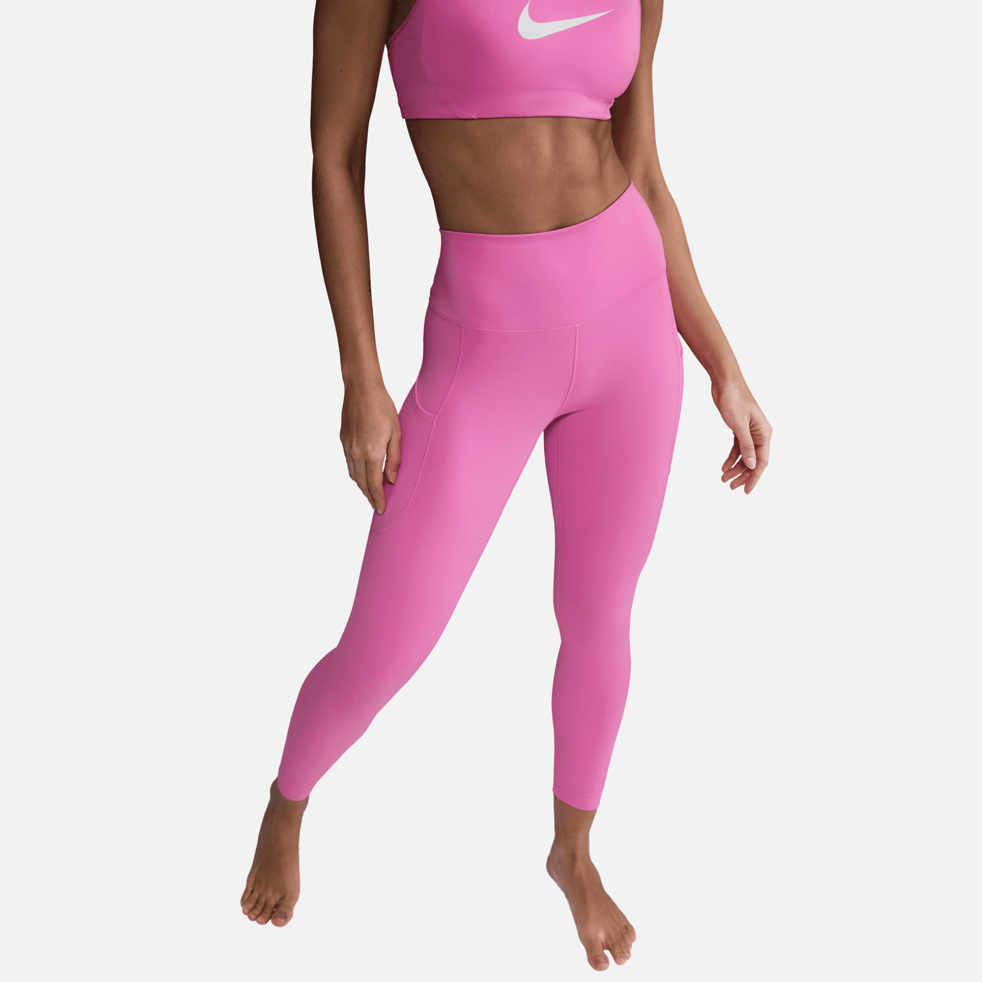 Nike One Women's High Waisted 7/8 Pink Leggings