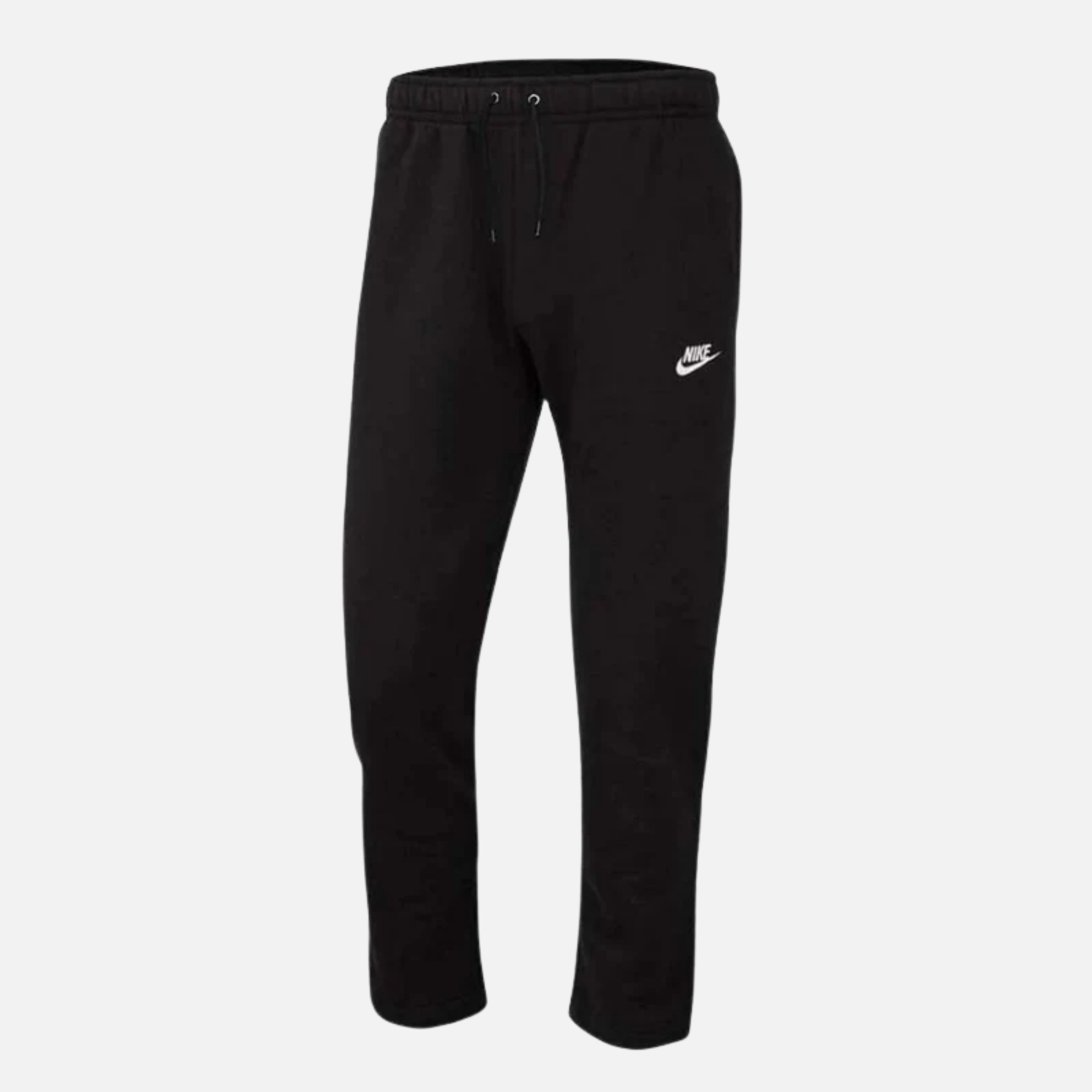 Nike Club Open-Hem Black Fleece Pants