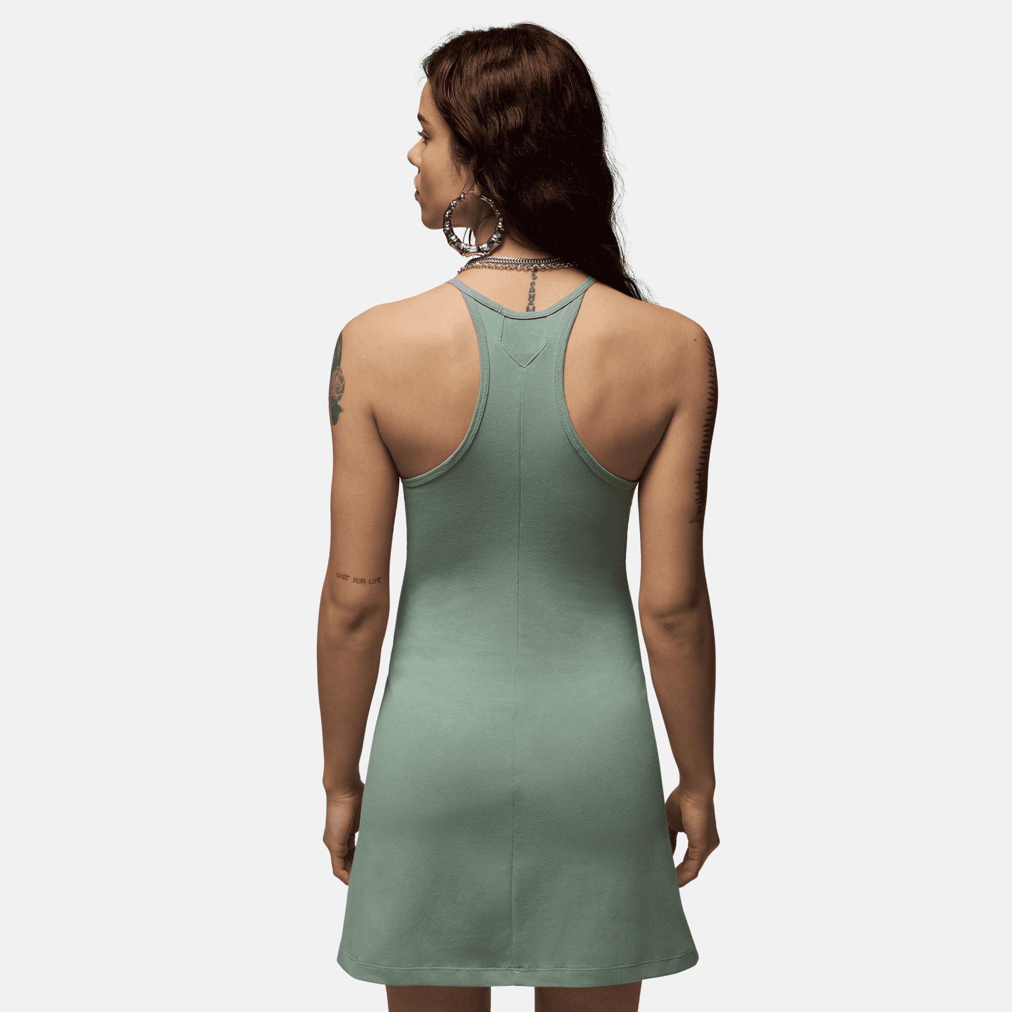 Air Jordan Women's Jade Green Slim Knit Dress