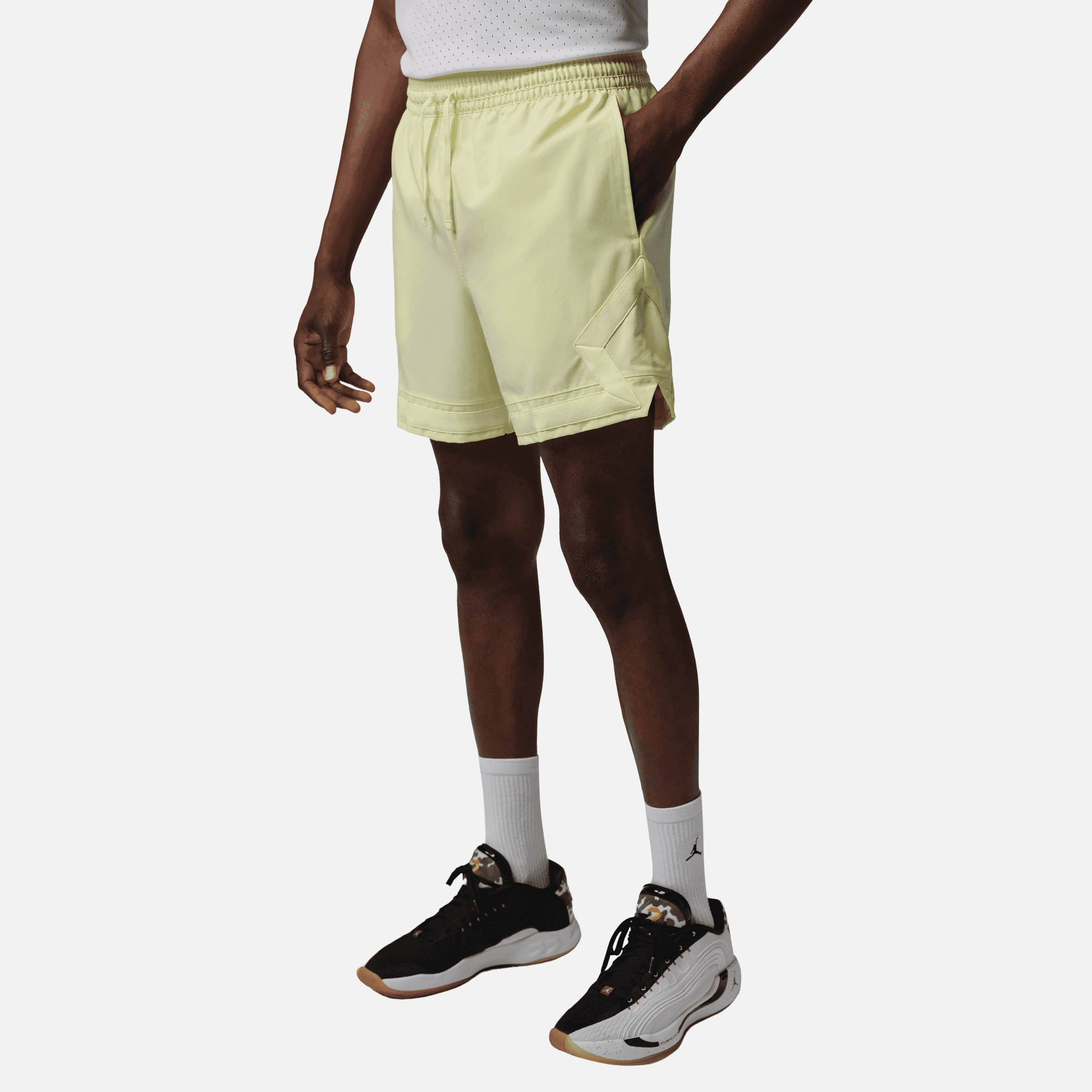 Air Jordan Sport Dri-FIT Luminous Green Woven Diamond Shorts