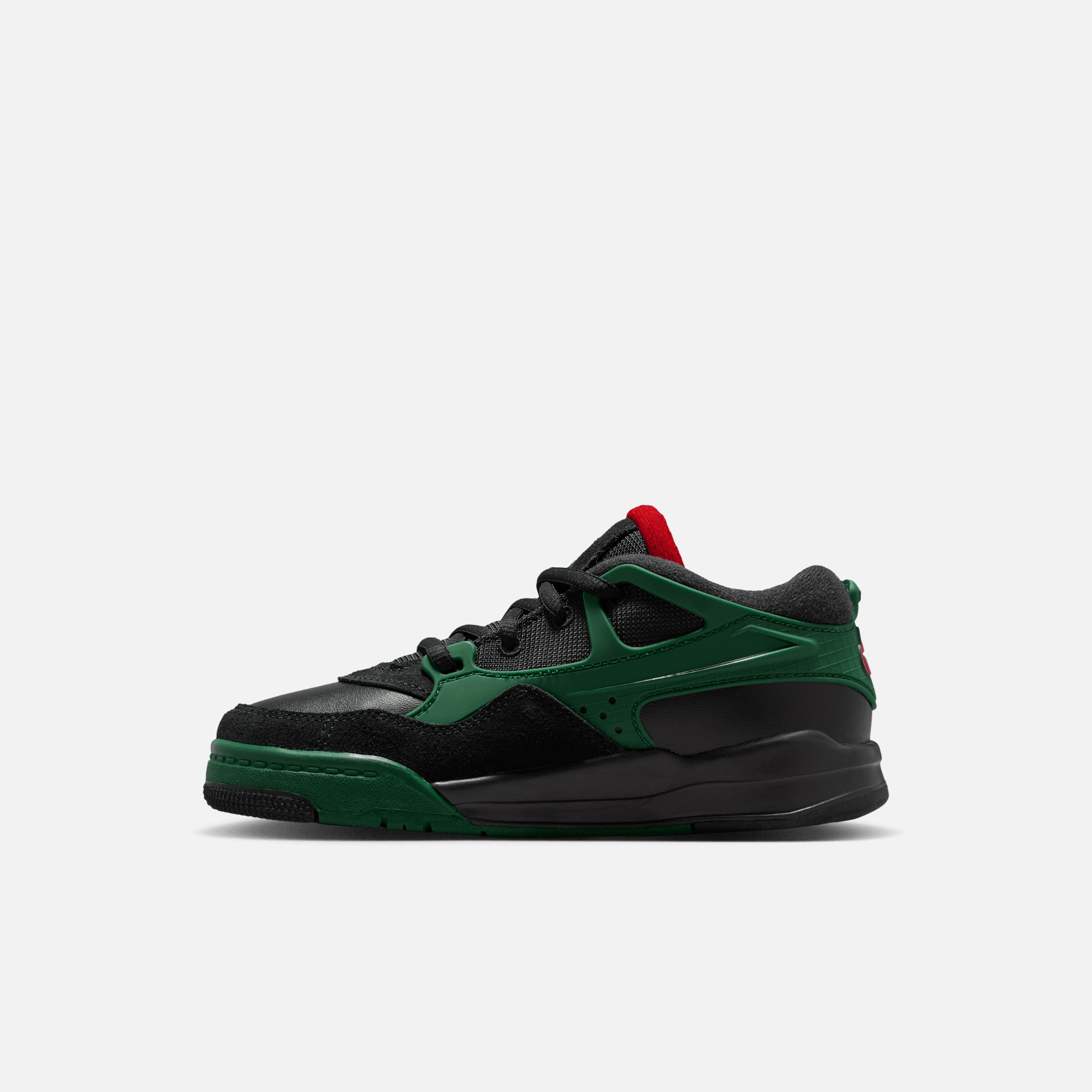 Air Jordan Kids' 4 RM Black Varsity Red Gorge Green (PS)