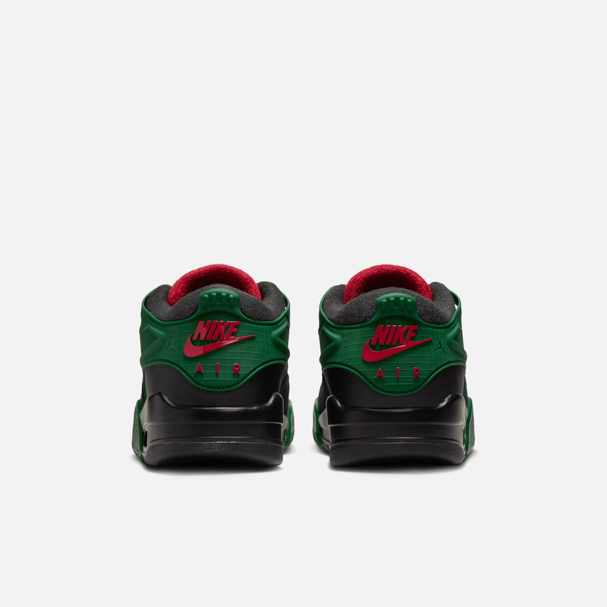 Air Jordan Big Kids' 4 RM Black Gorge Green Varsity Red (GS)