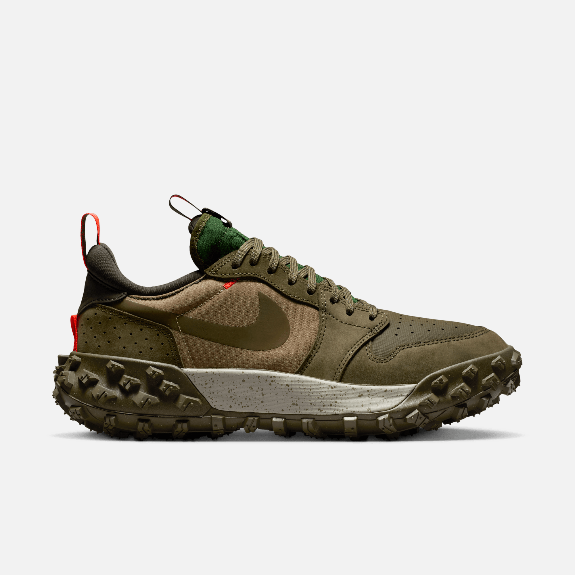 Air Jordan 1 Element Low A/T Gore-Tex Medium Olive – Puffer Reds