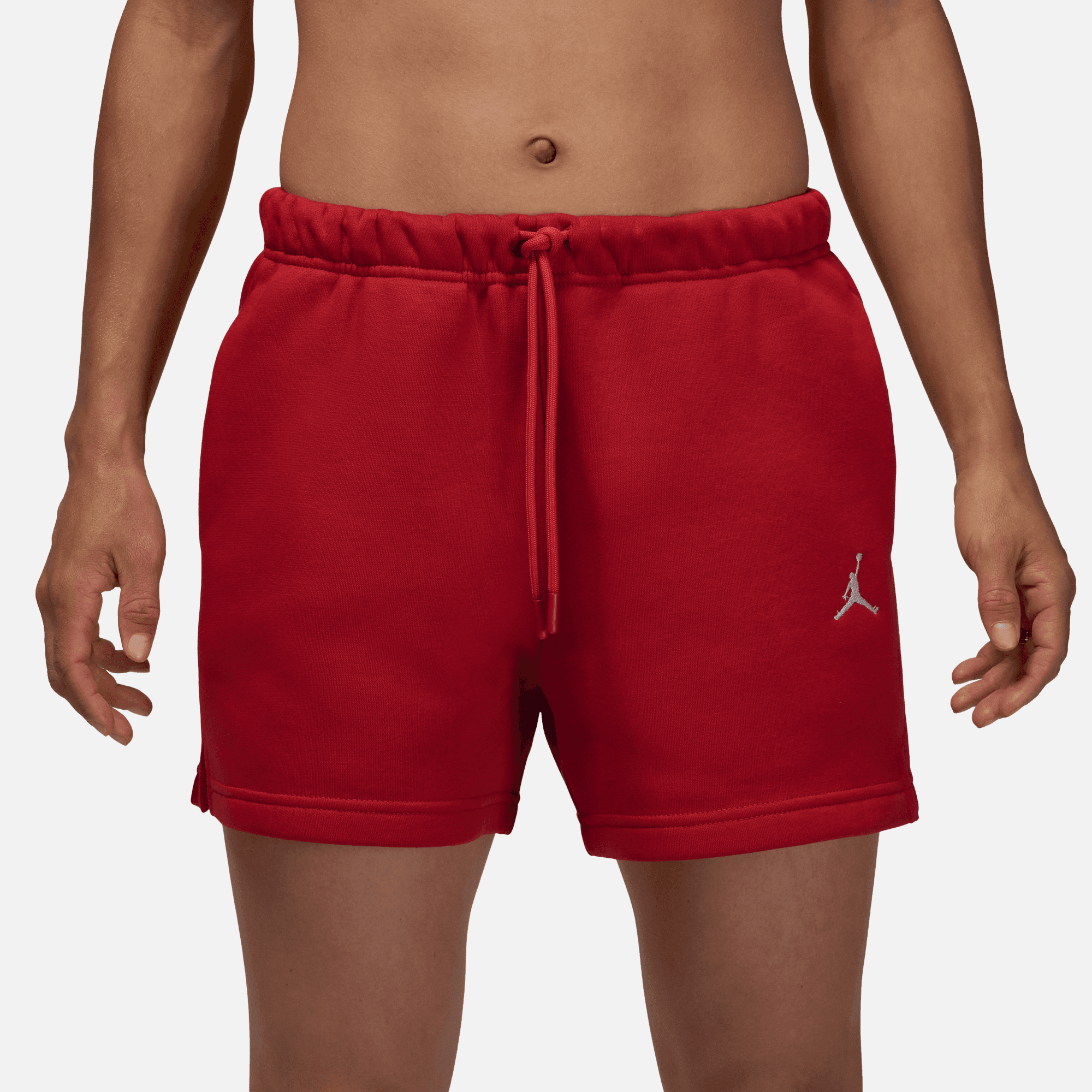 Air Jordan Women's Brooklyn Fleece Red Shorts