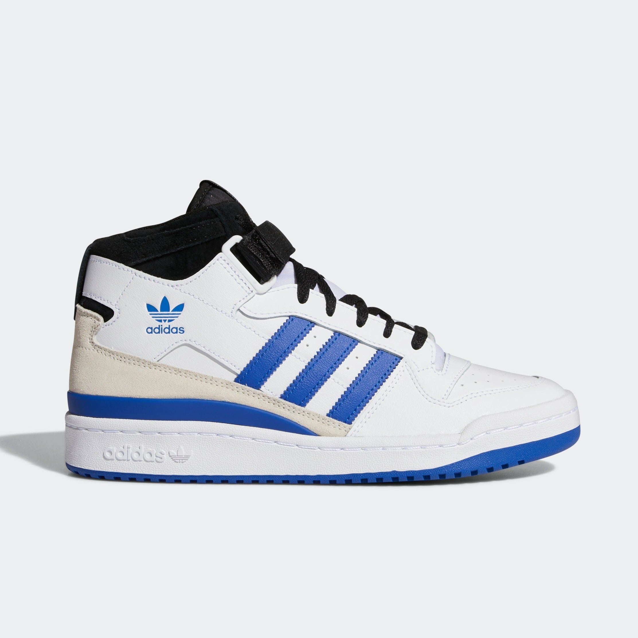 adidas Forum Mid Ftwr White/Core Black/Team Royal Blue Men's Shoes, Size: 6 adidas Forum Mid Ftwr White/Core Black/Team Royal Blue Men's Shoes, Size: 6
